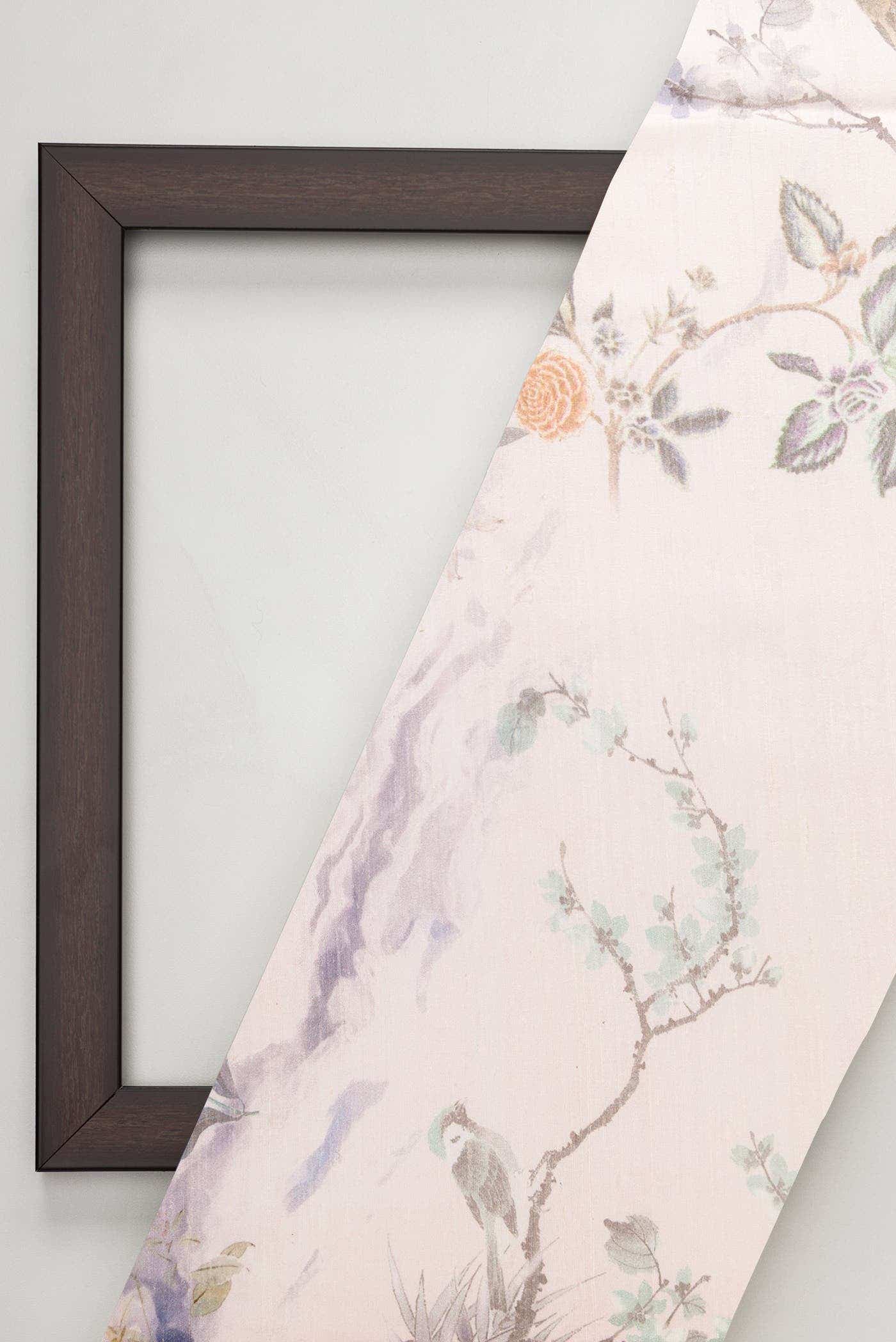 Rose pink Raw Silk Dress Material