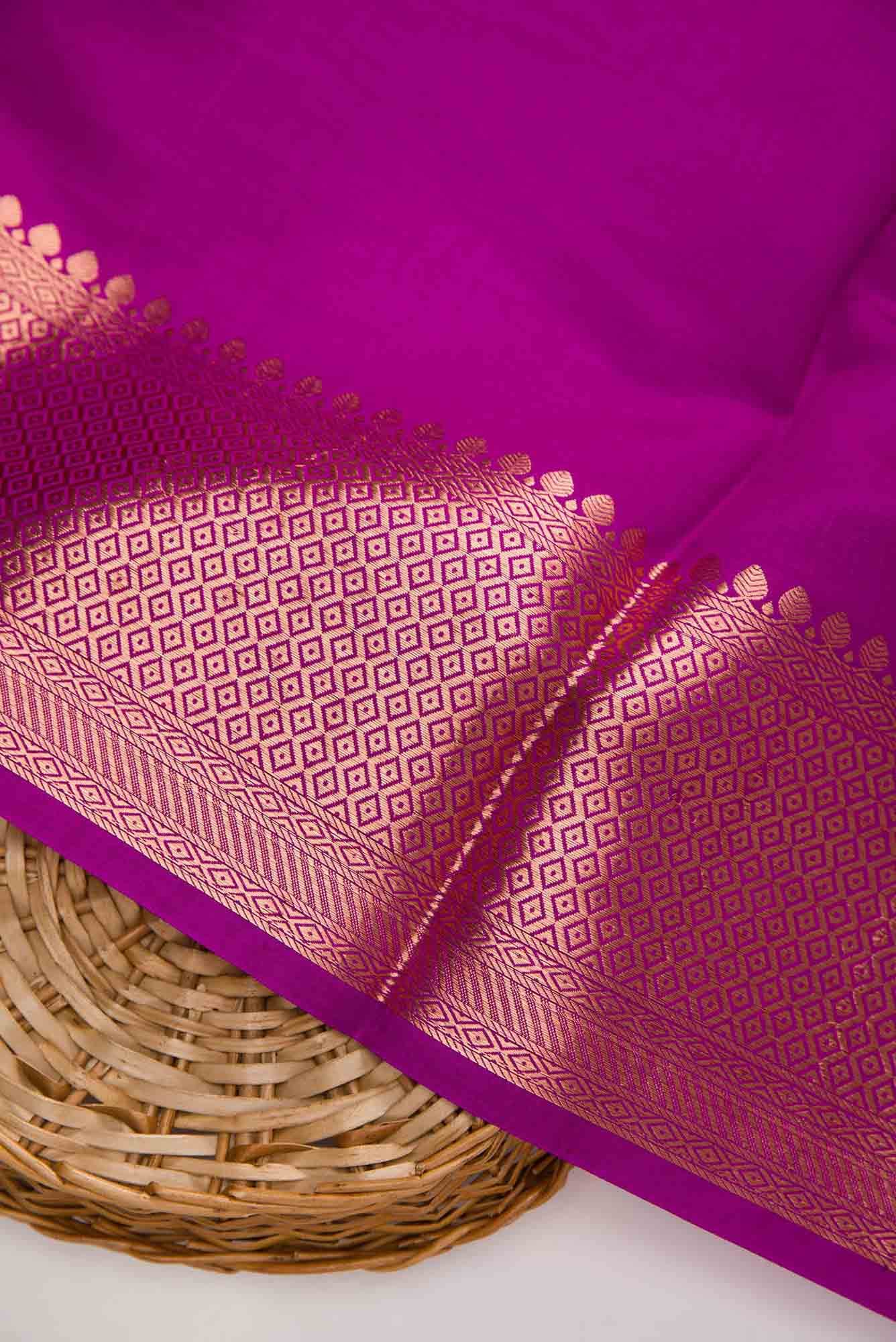 Purple Tussar Dress Material