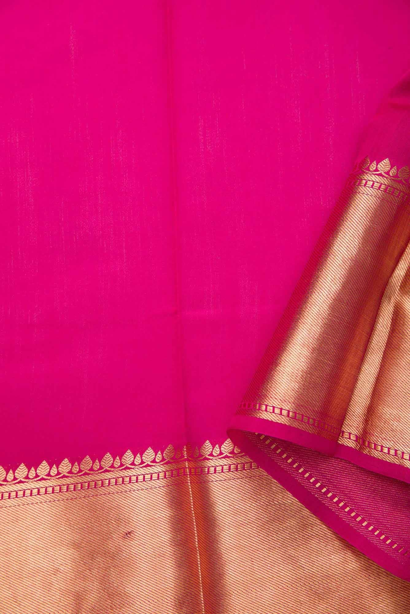 Dark Pink Chanderi Silk Dress Material