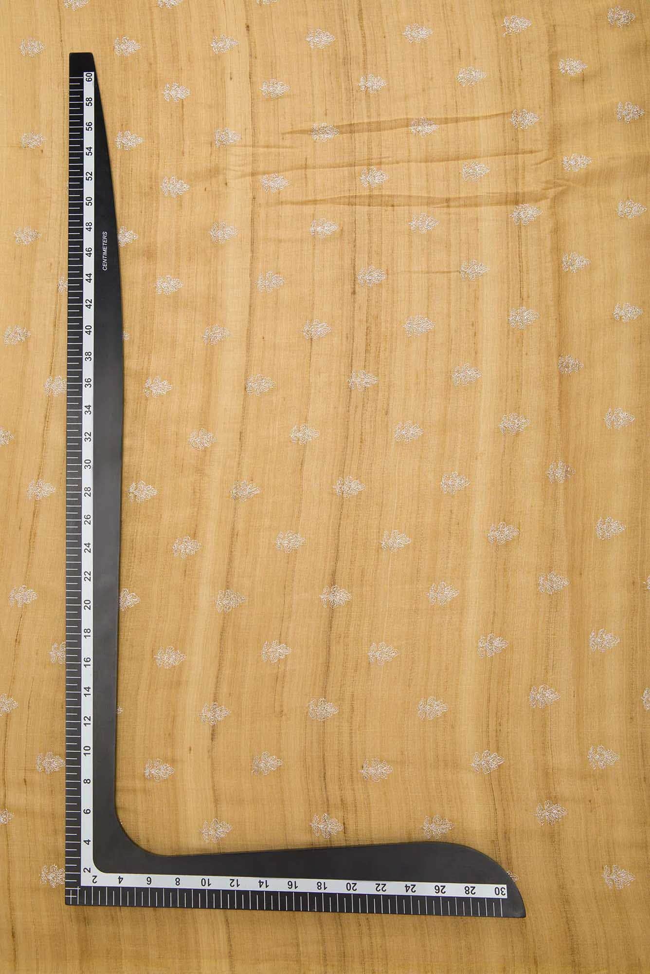 Gold Tussar Silk Dress Material
