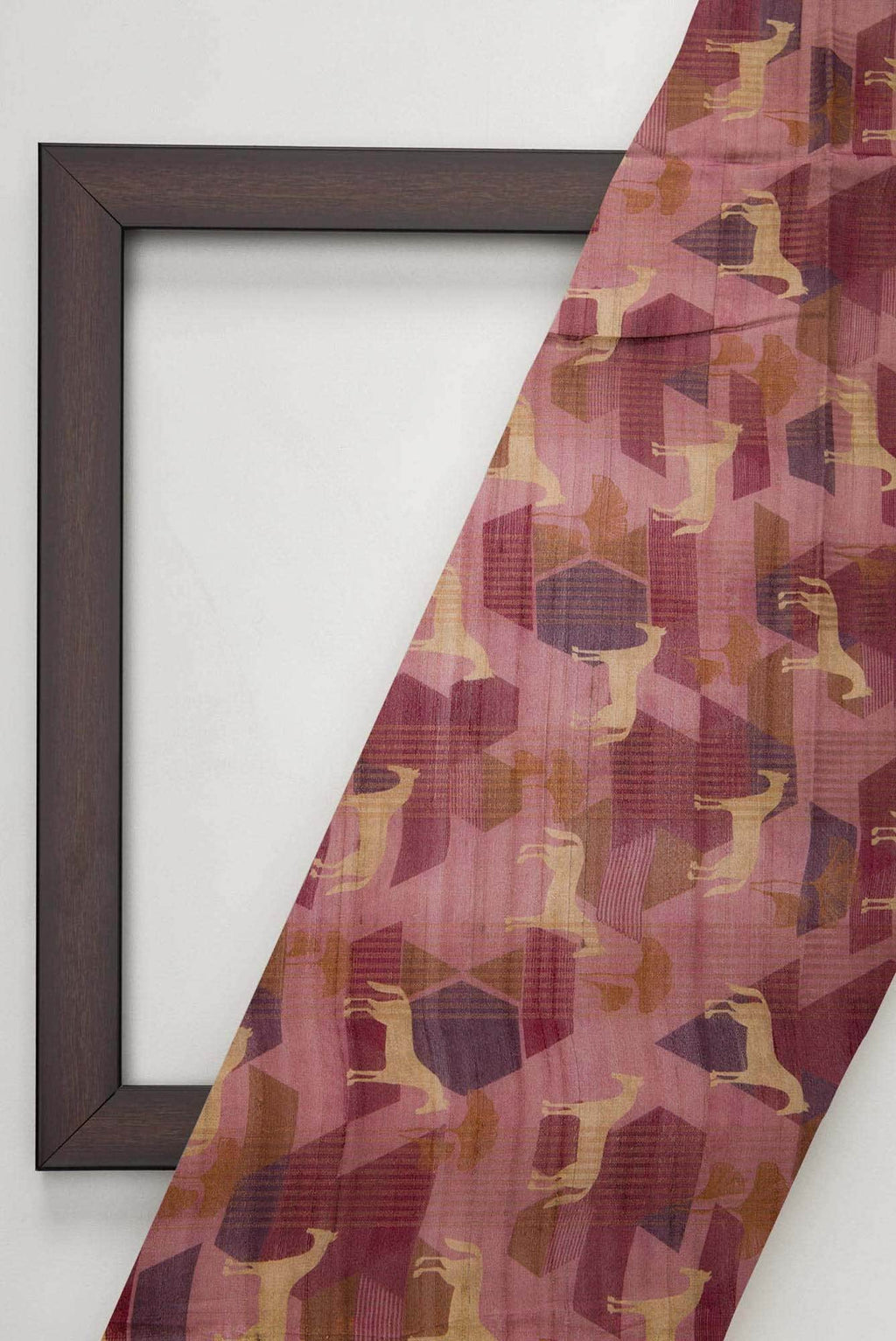 Pink Tussar Silk Dress Material