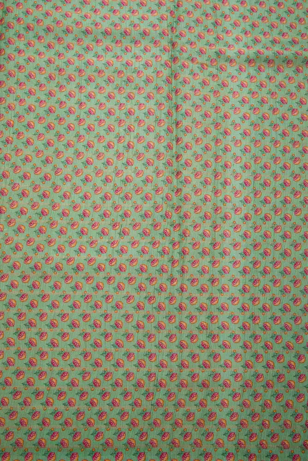 Sea Green Raw Silk Dress Material