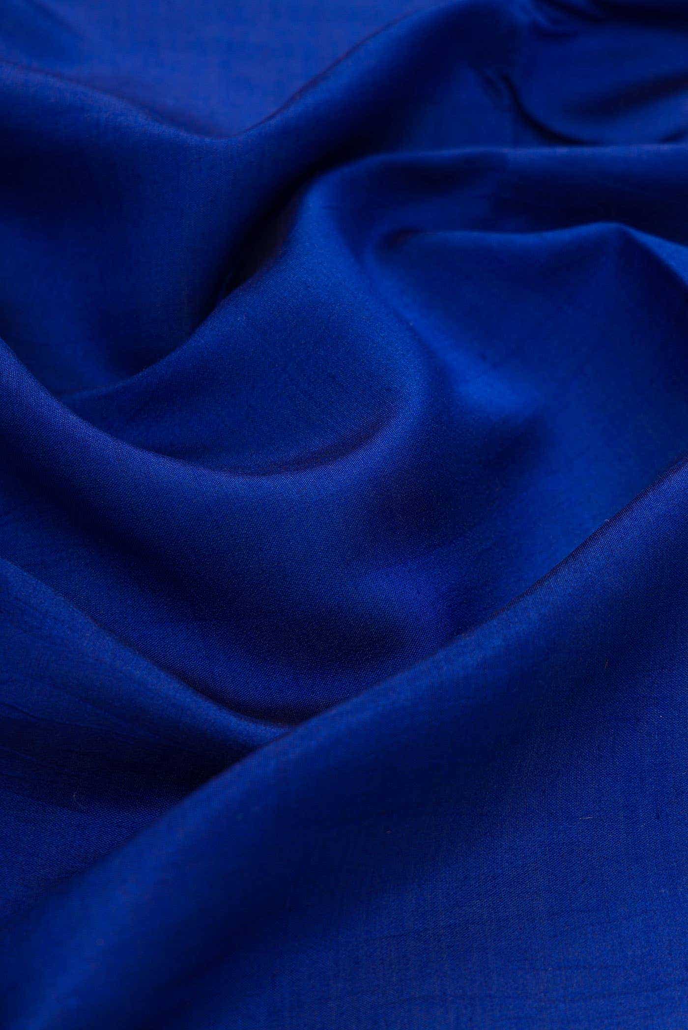 Royal Blue Raw Silk Dress Material