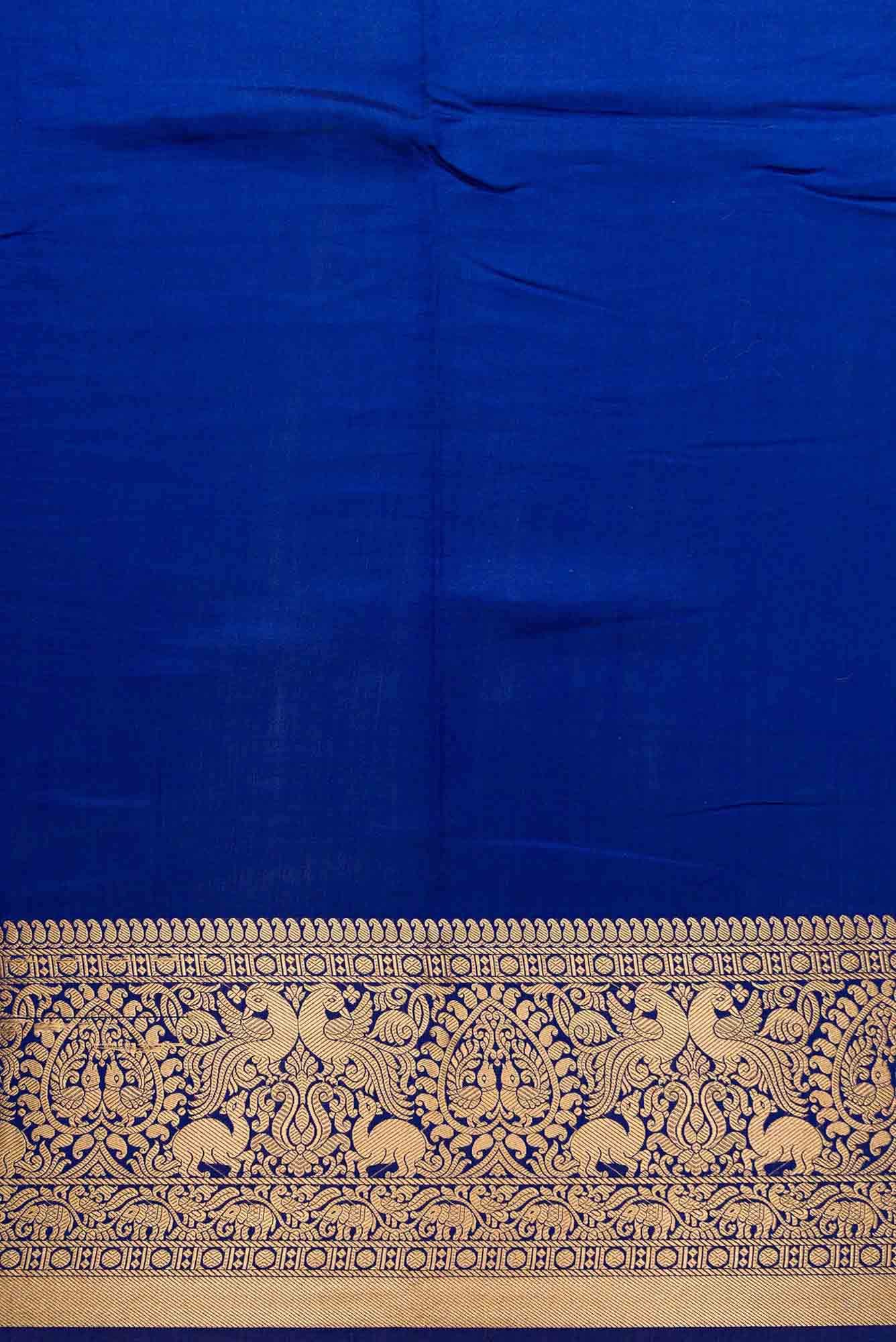 Royal Blue Raw Silk Dress Material