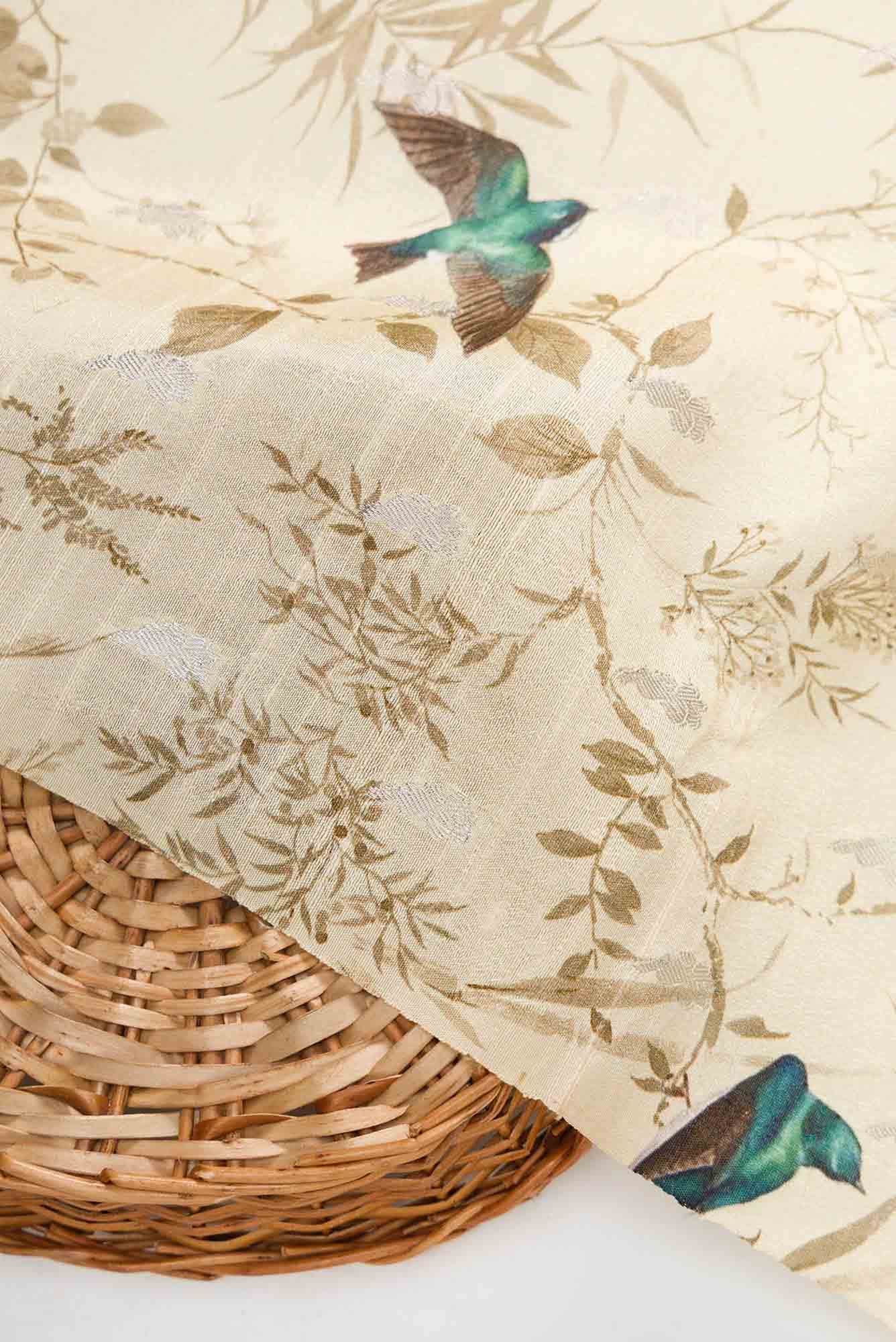 Sandal Raw Silk Dress Material