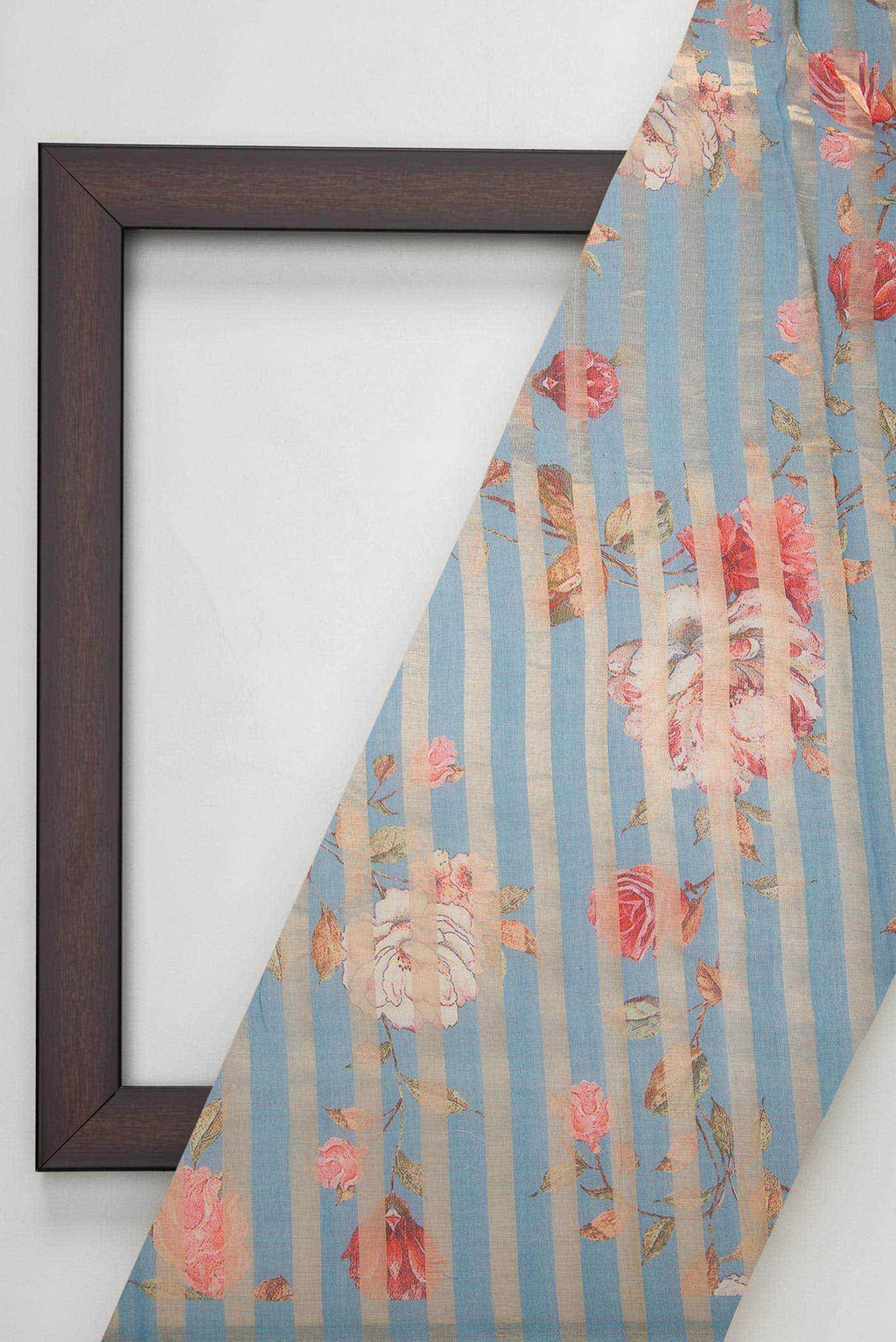 Grey Organza Silk Dress Material