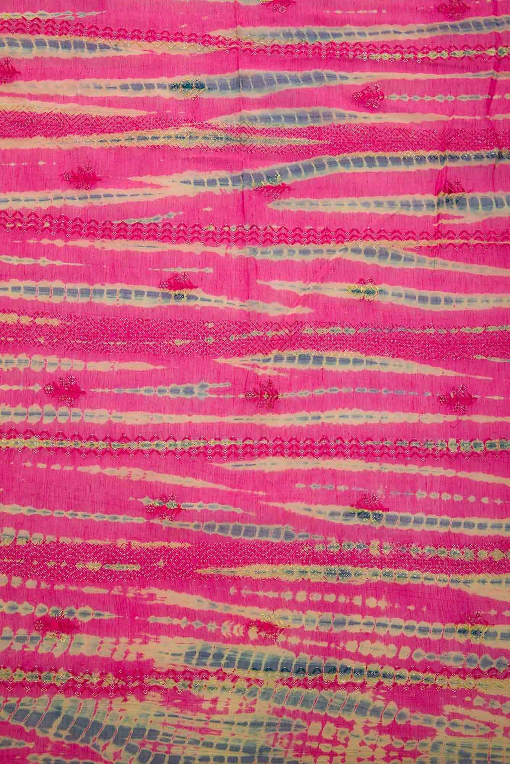Pink Chanderi Silk Dress Material