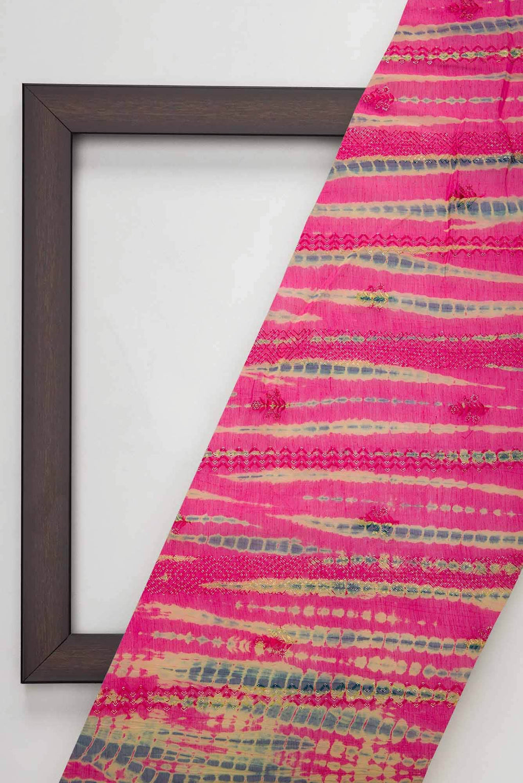Pink Chanderi Silk Dress Material