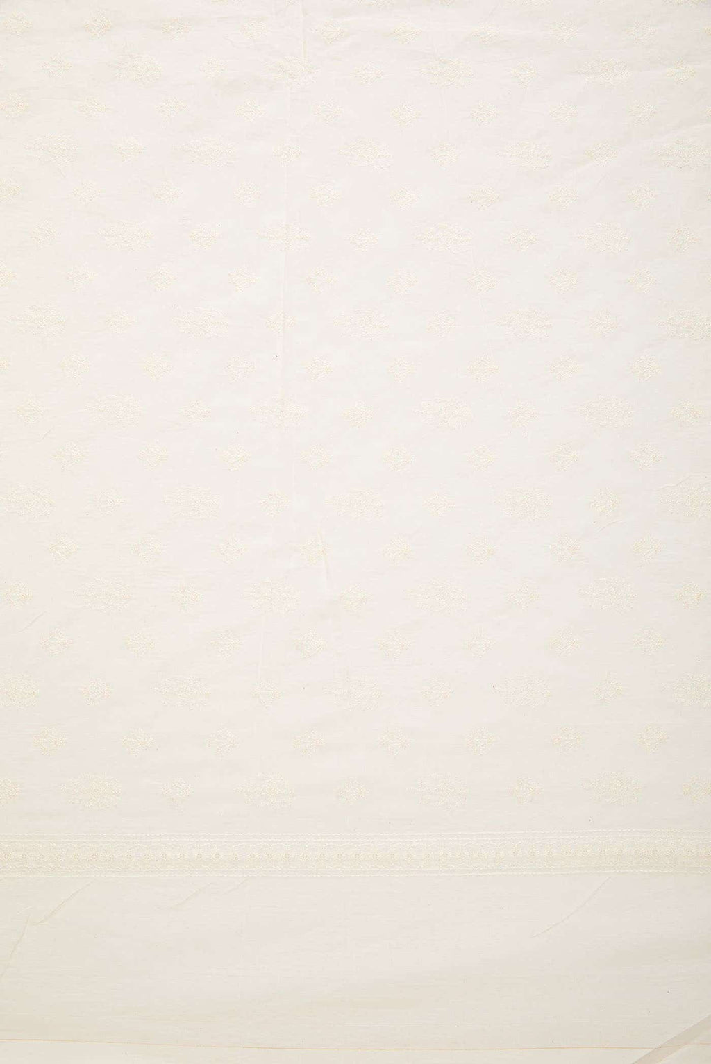 Off White Cotton Dress Material