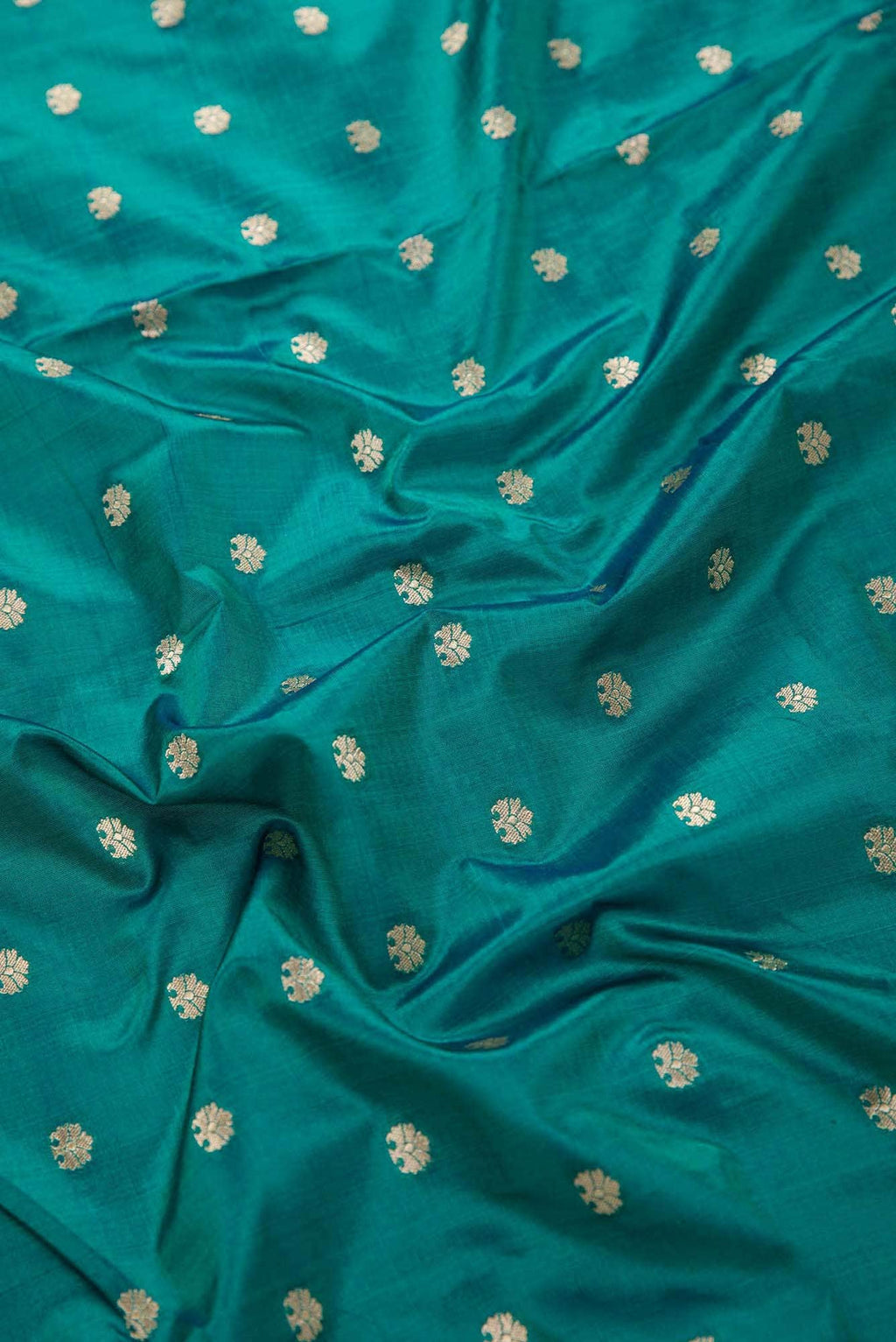 Green Kanchipuram Silk Dress Material