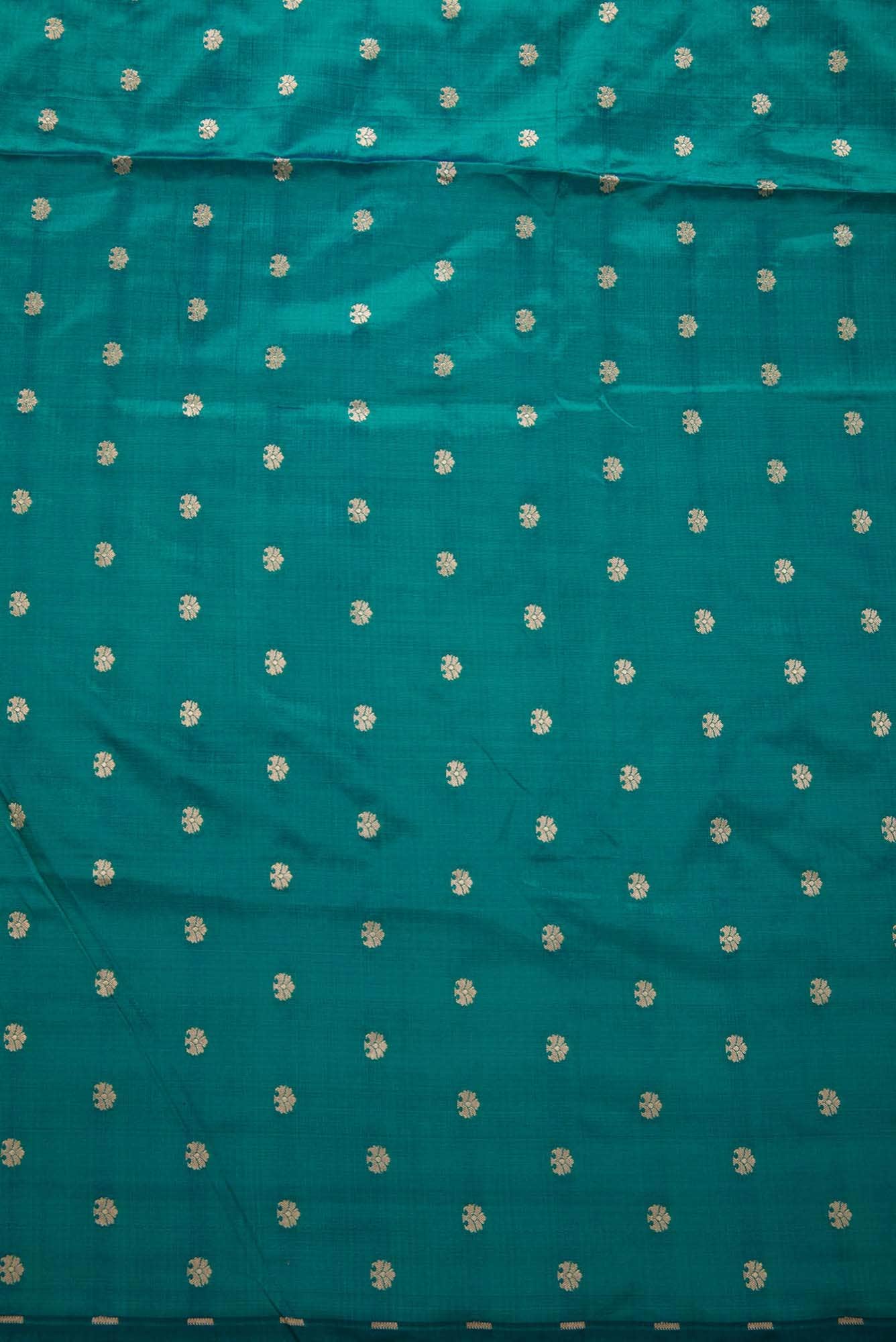 Green Kanchipuram Silk Dress Material