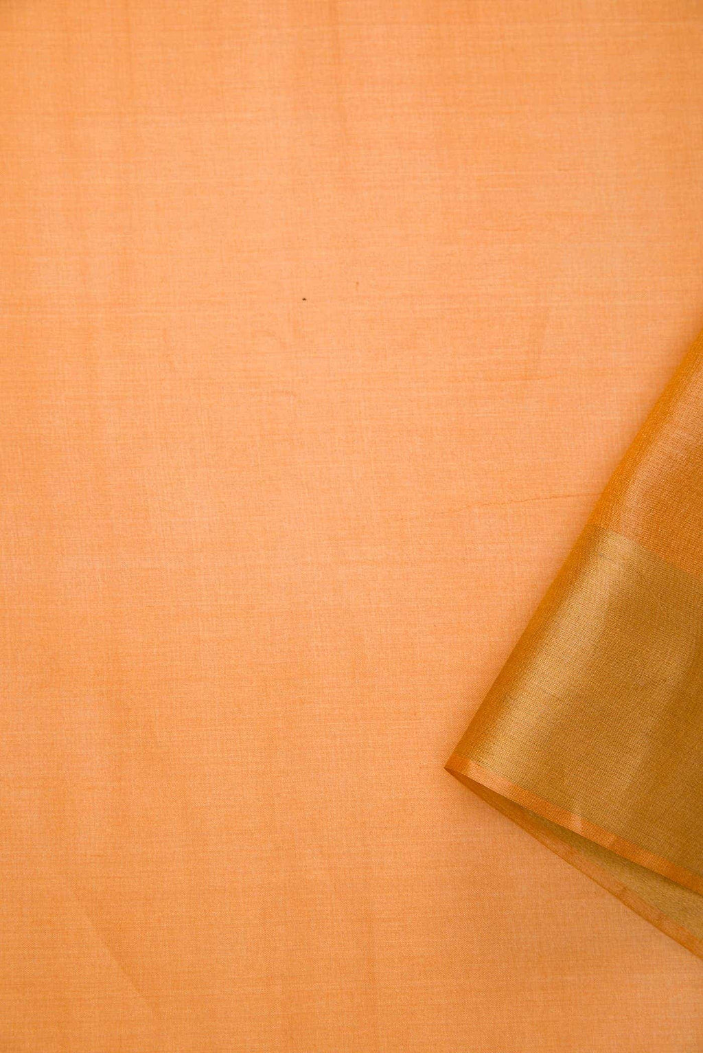 Golden Peach Tussar Silk Dress Material
