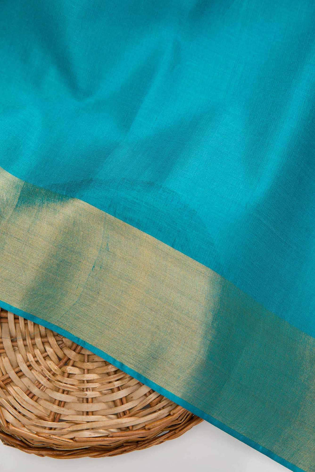 Sky Blue Tussar Silk Dress Material