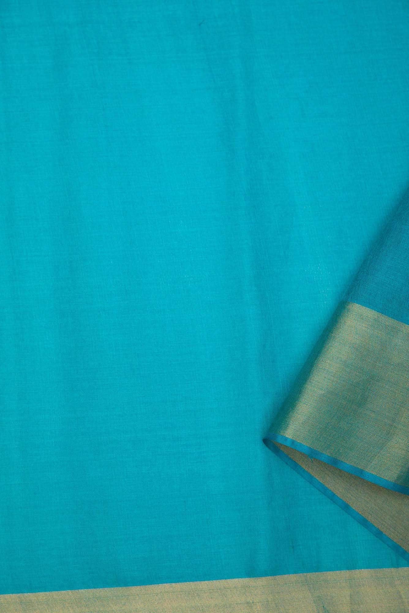 Sky Blue Tussar Silk Dress Material