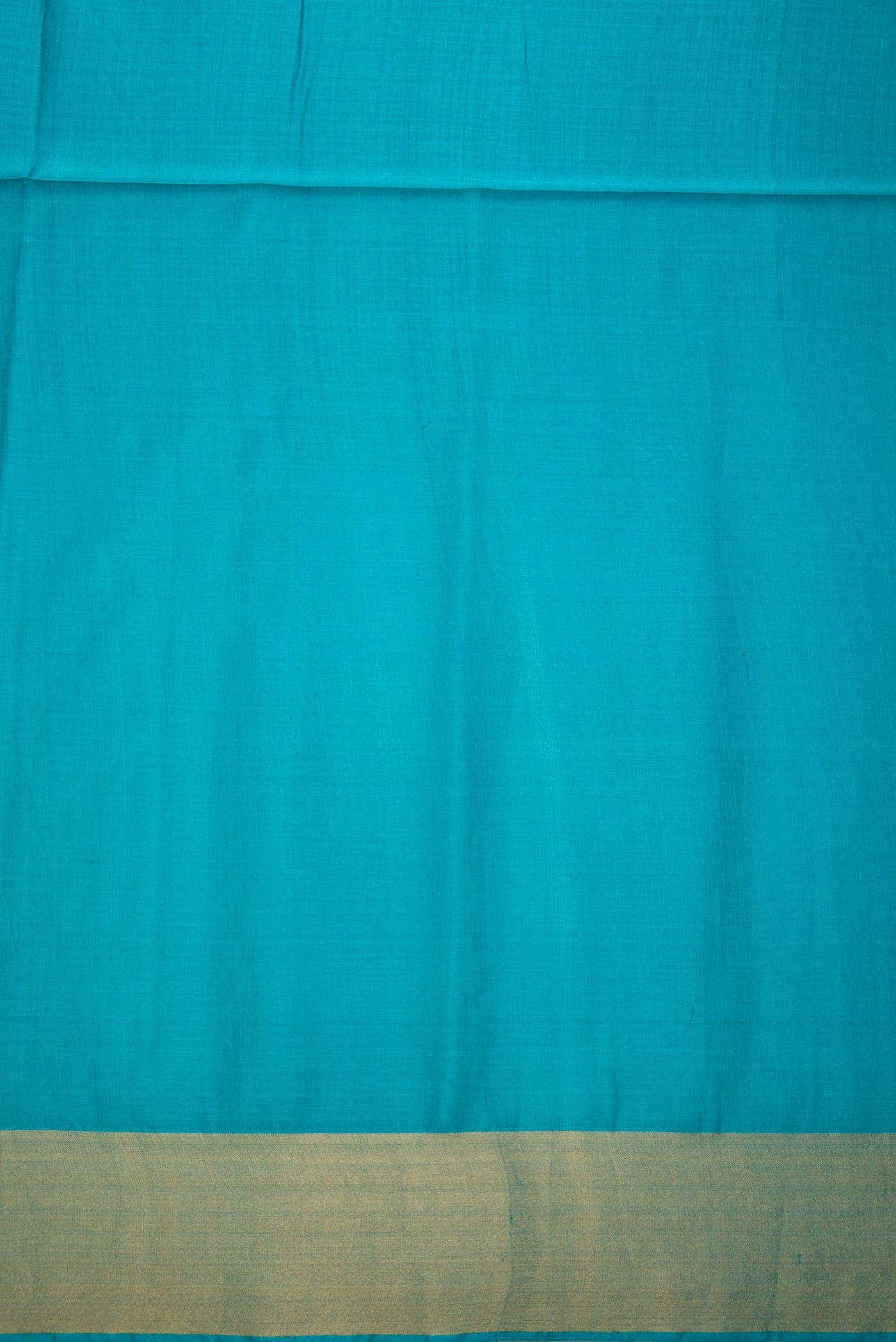 Sky Blue Tussar Silk Dress Material