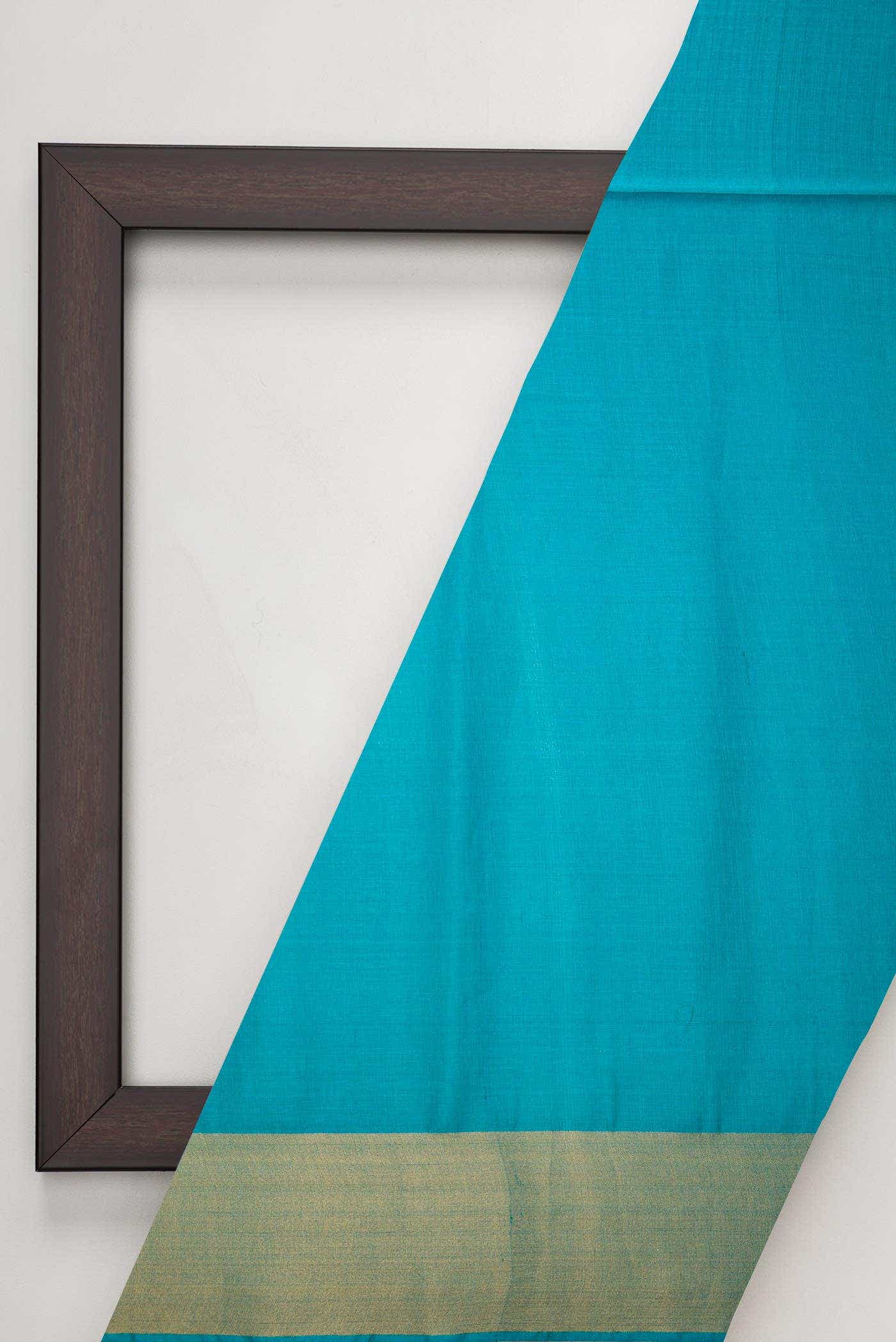 Sky Blue Tussar Silk Dress Material
