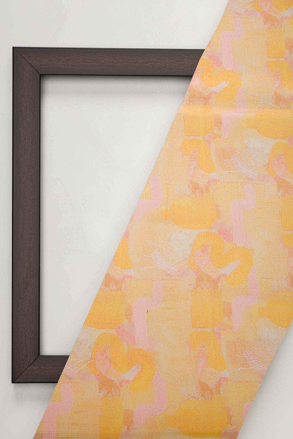 Mustard Chanderi Silk Dress Material
