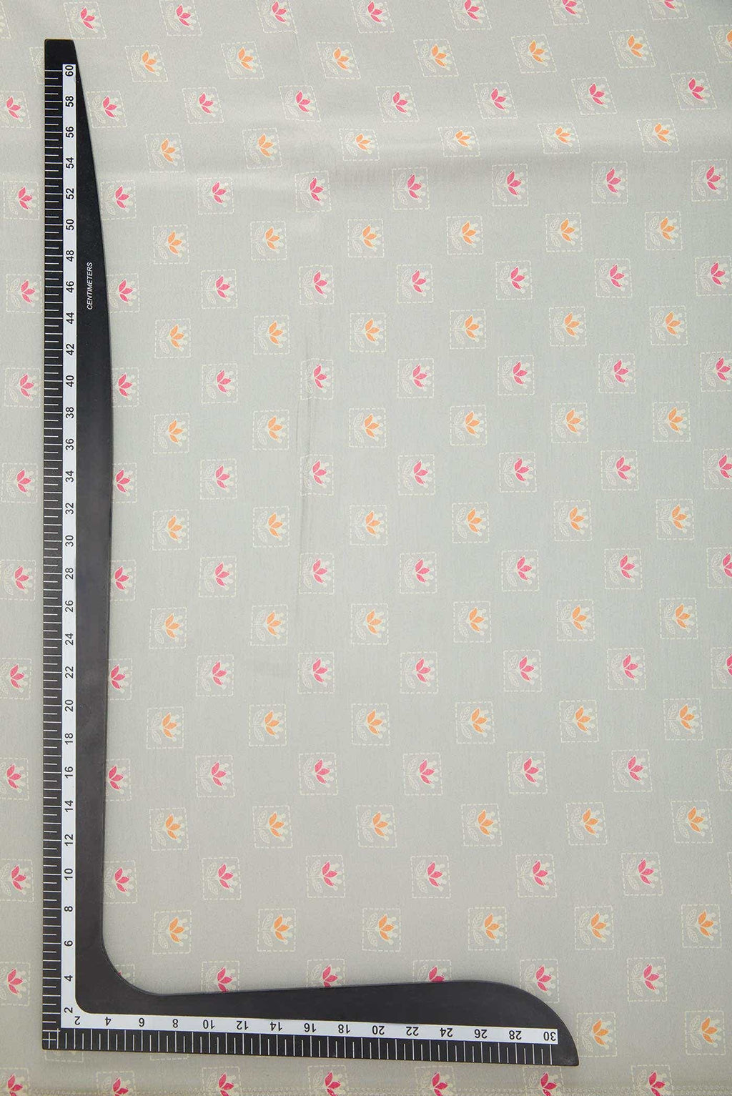 Grey Chanderi Silk Dress Material