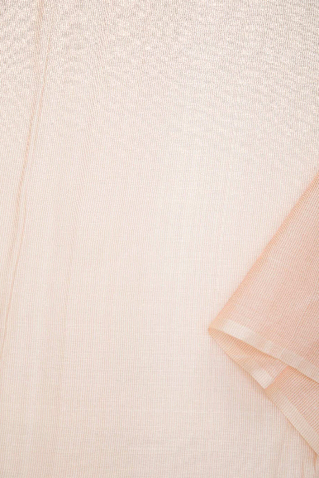 Peach Tussar Silk Dress Material