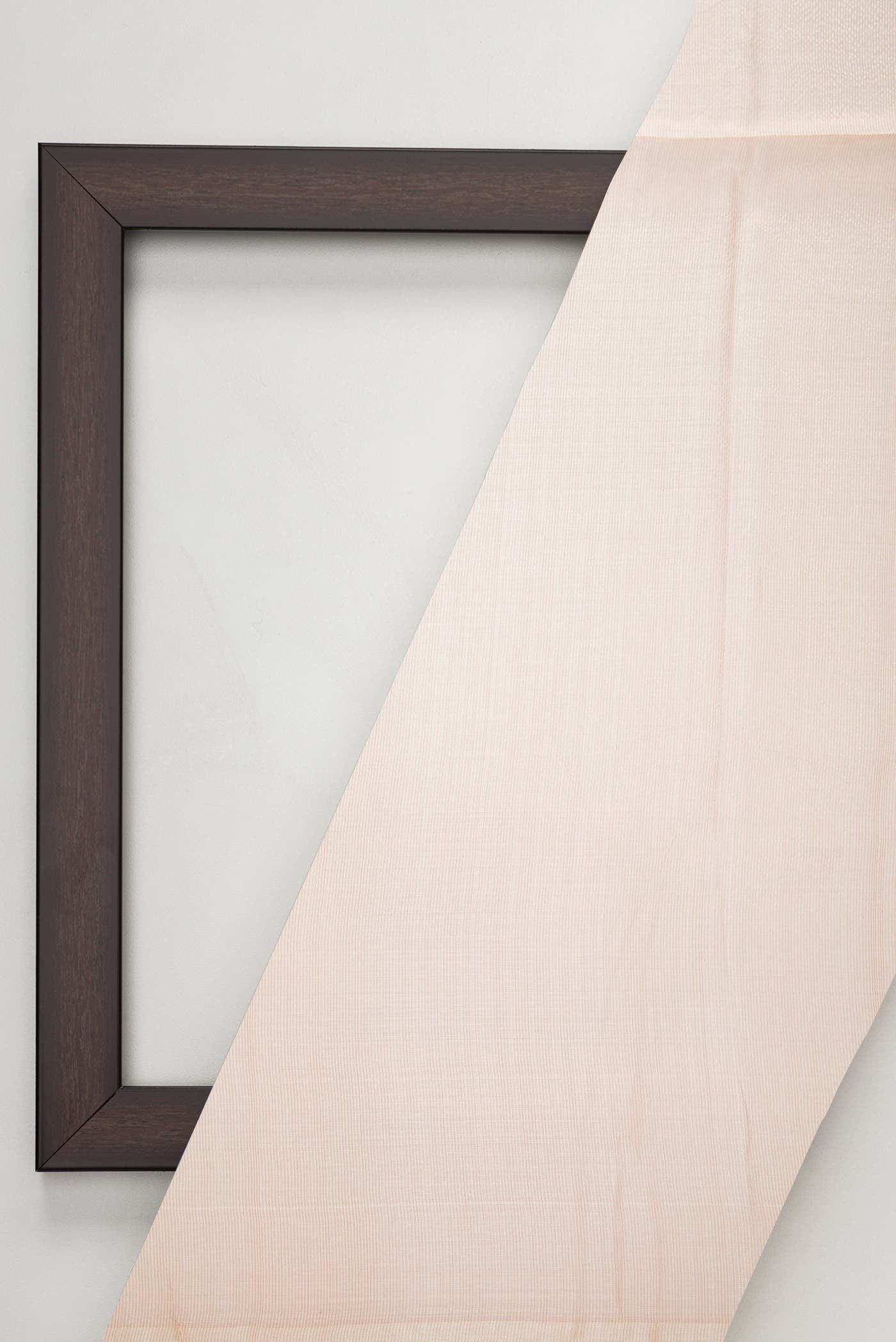 Peach Tussar Silk Dress Material