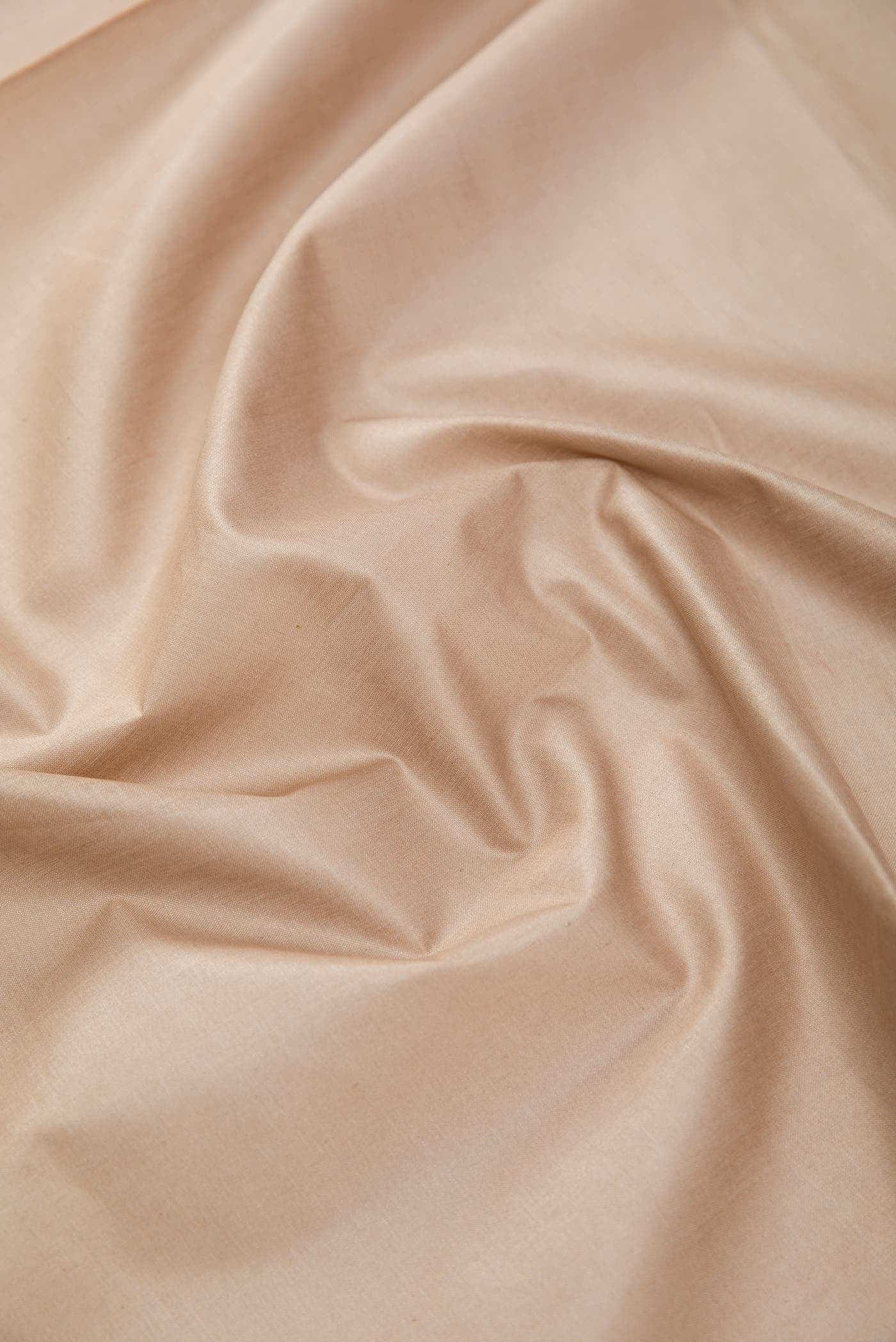 Beige Tussar Silk Dress Material