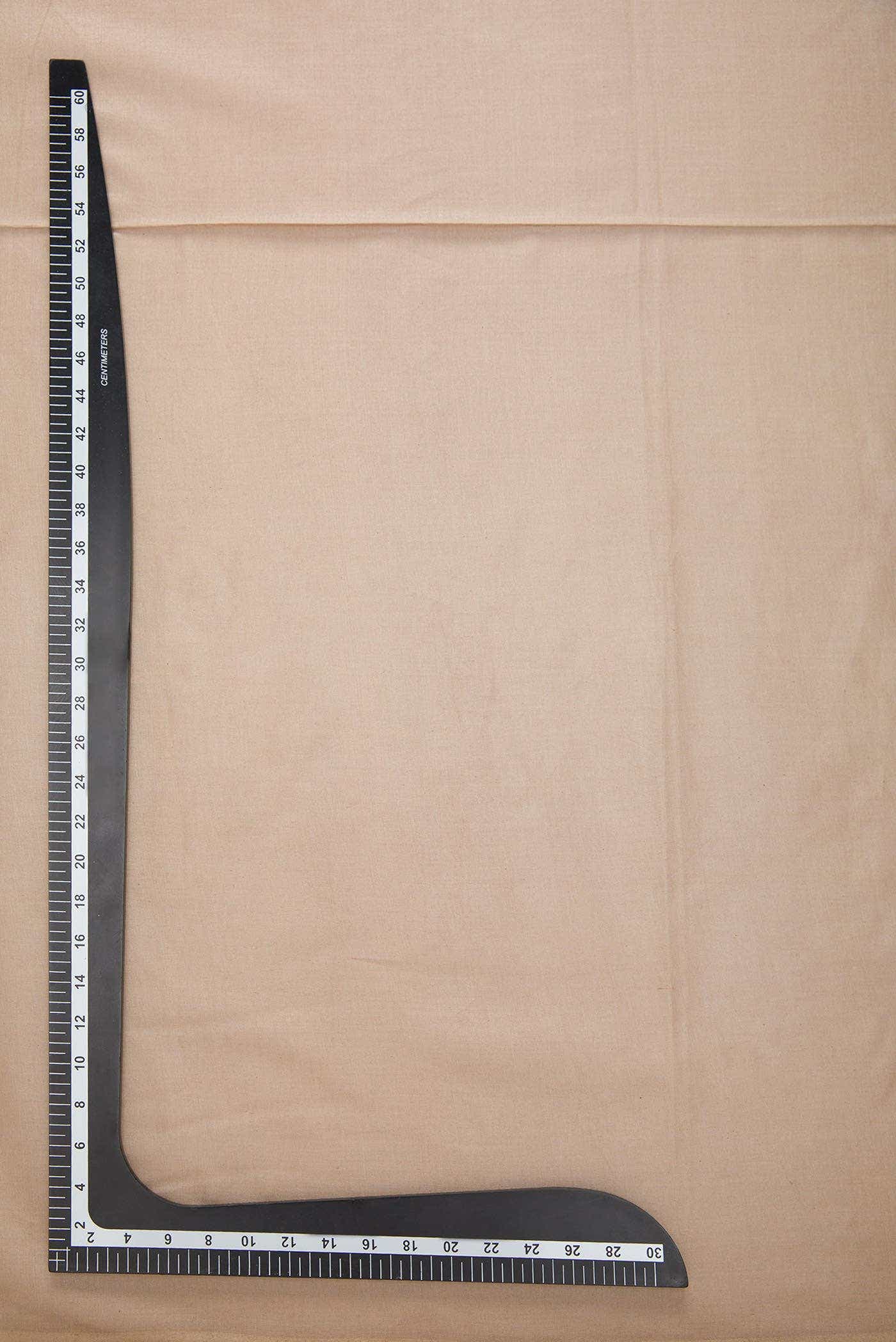 Beige Tussar Silk Dress Material