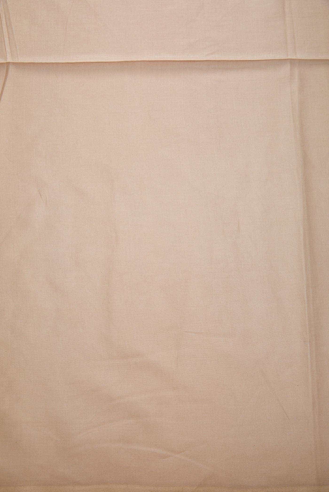 Beige Tussar Silk Dress Material