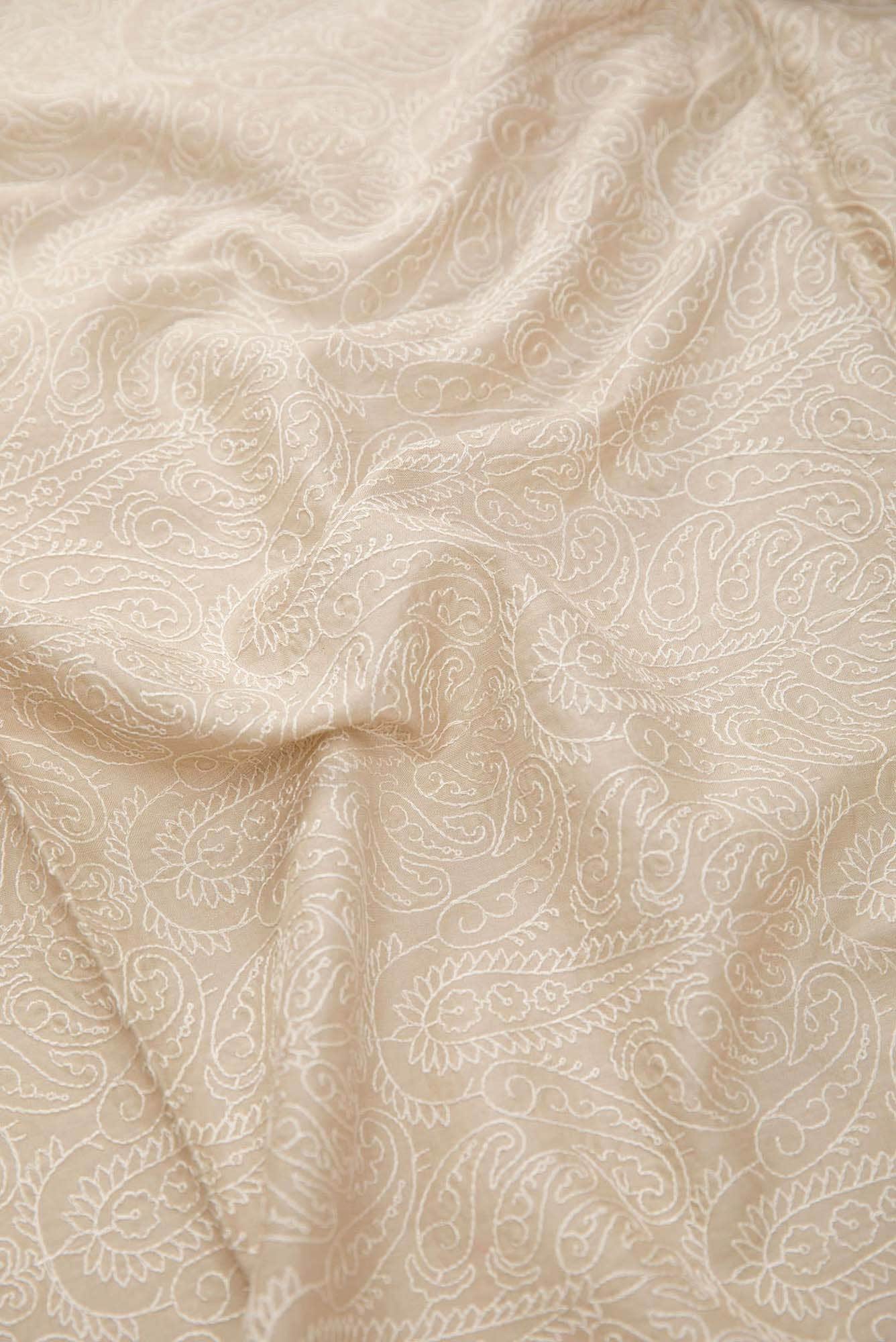 Brown Tussar Silk Dress Material