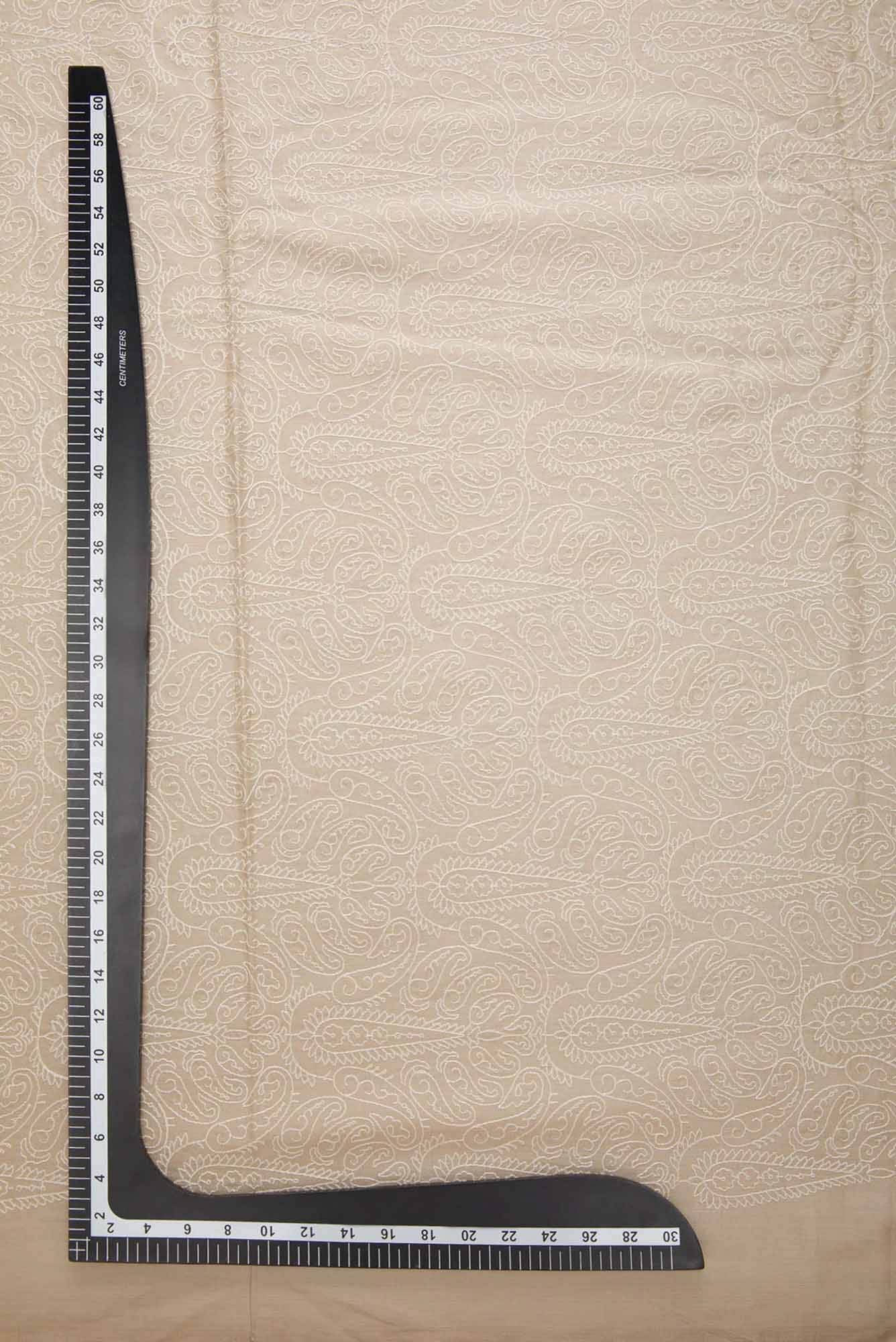 Brown Tussar Silk Dress Material