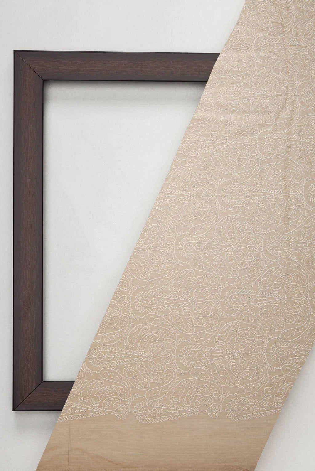 Brown Tussar Silk Dress Material