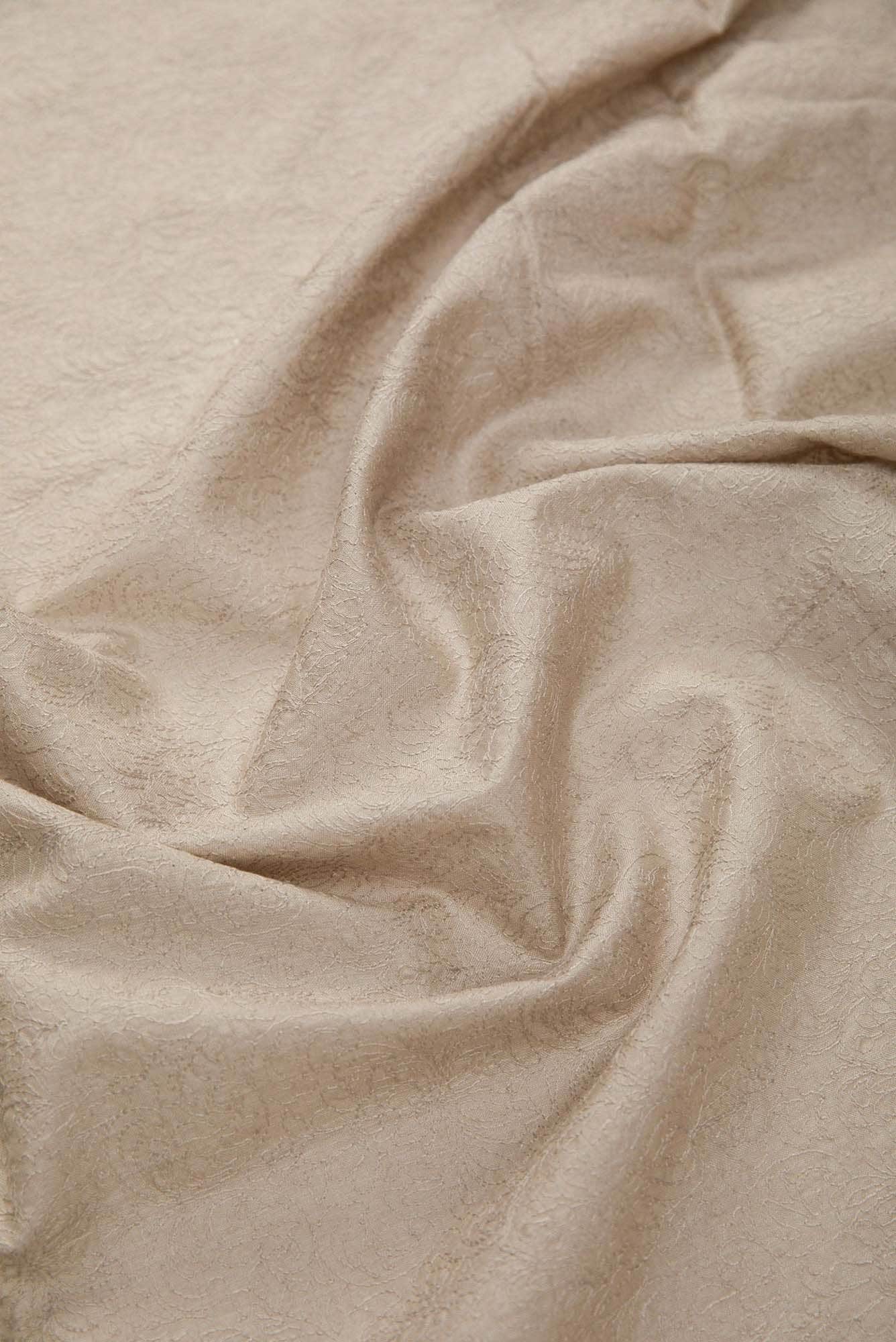 Brown Tussar Silk Dress Material