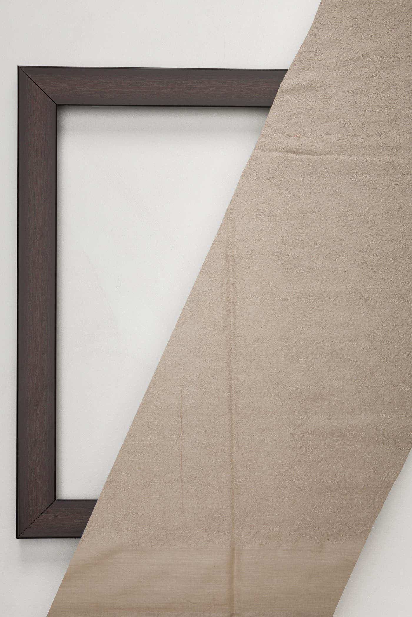 Brown Tussar Silk Dress Material