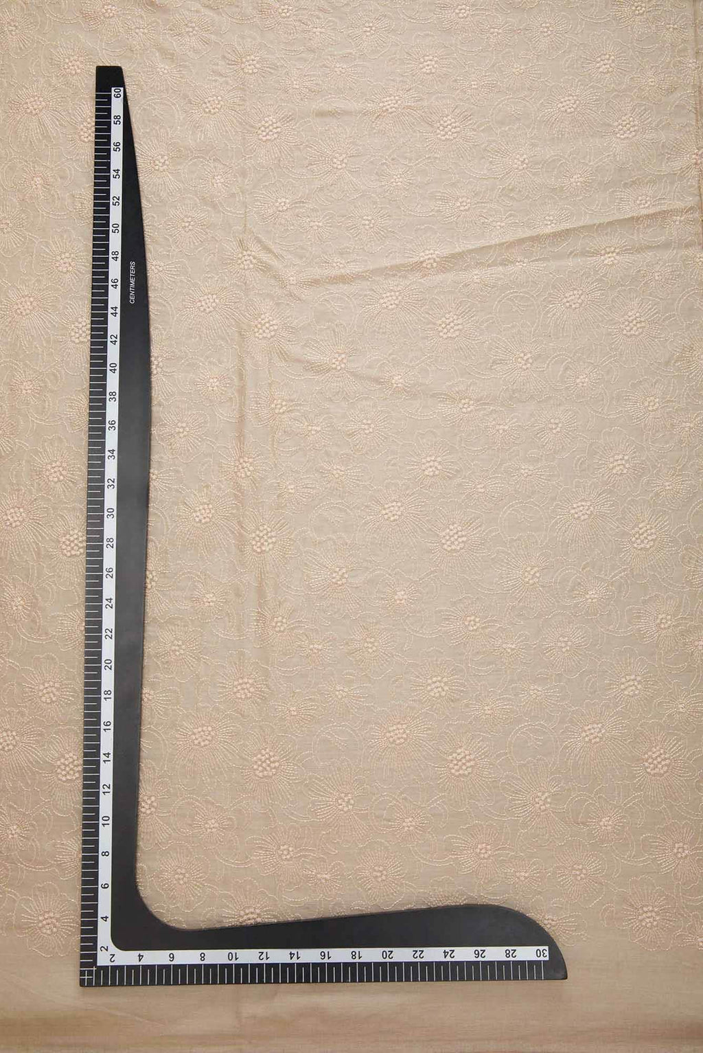 Beige Tussar Silk Dress Material