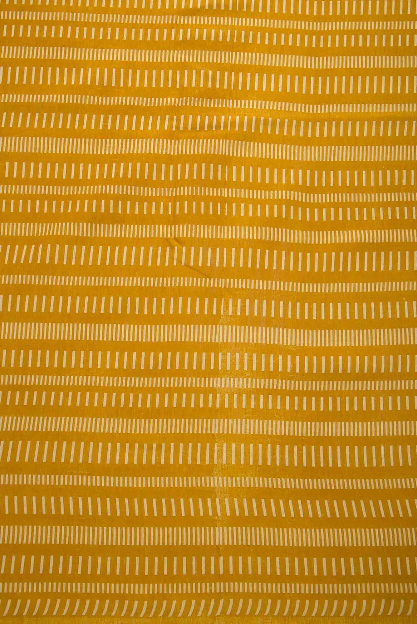 Mustard Chanderi Silk Dress Material