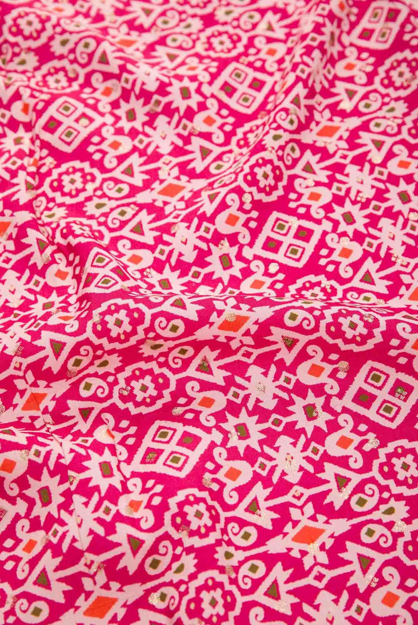 Pink Tussar Dress Material