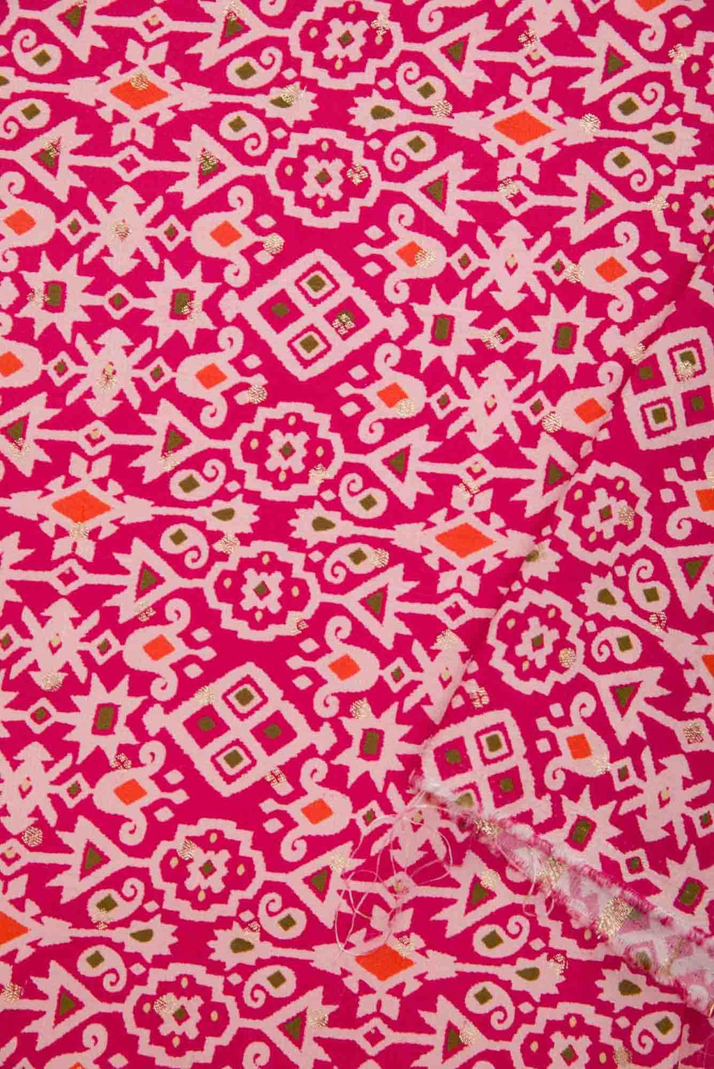 Pink Tussar Dress Material
