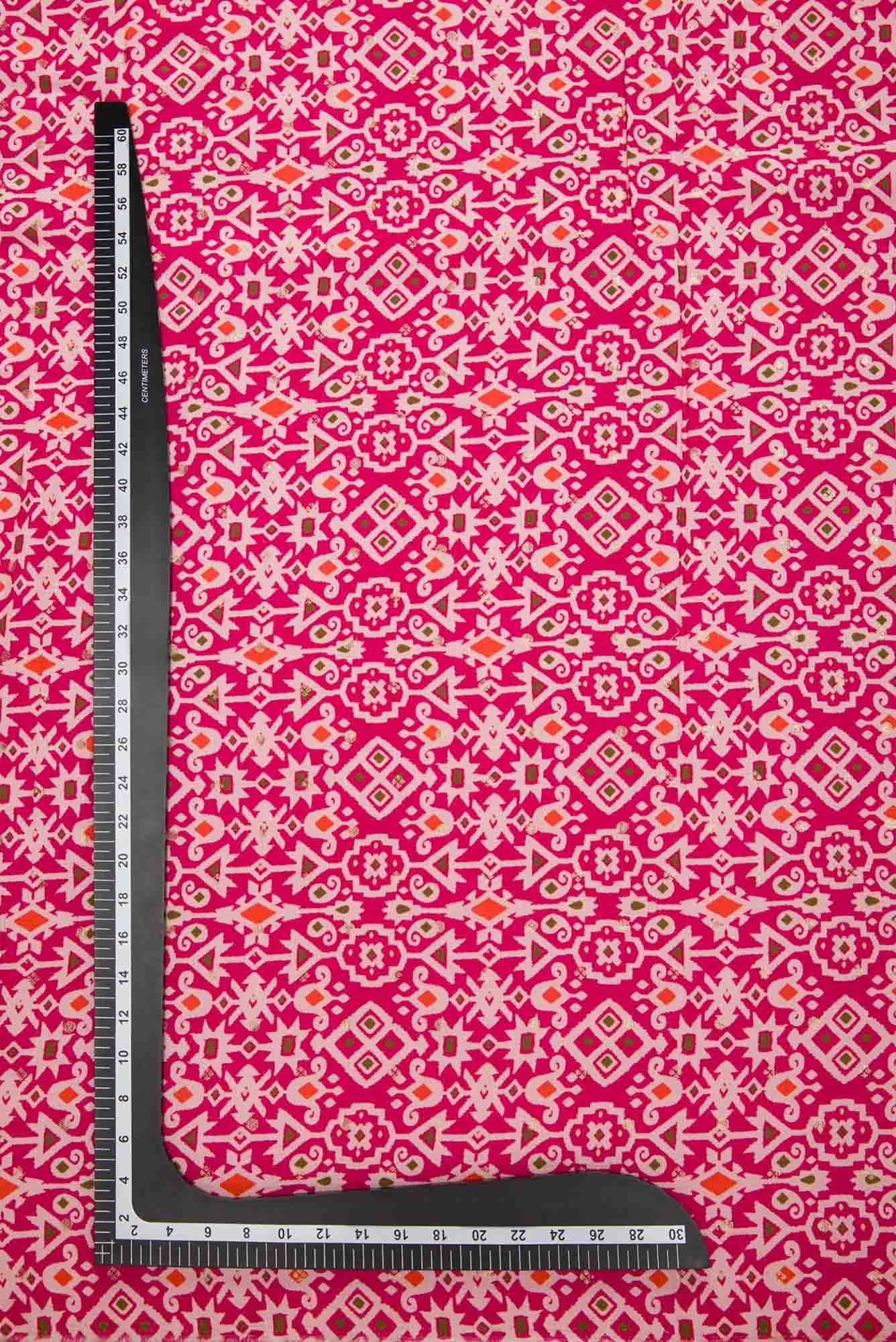 Pink Tussar Dress Material