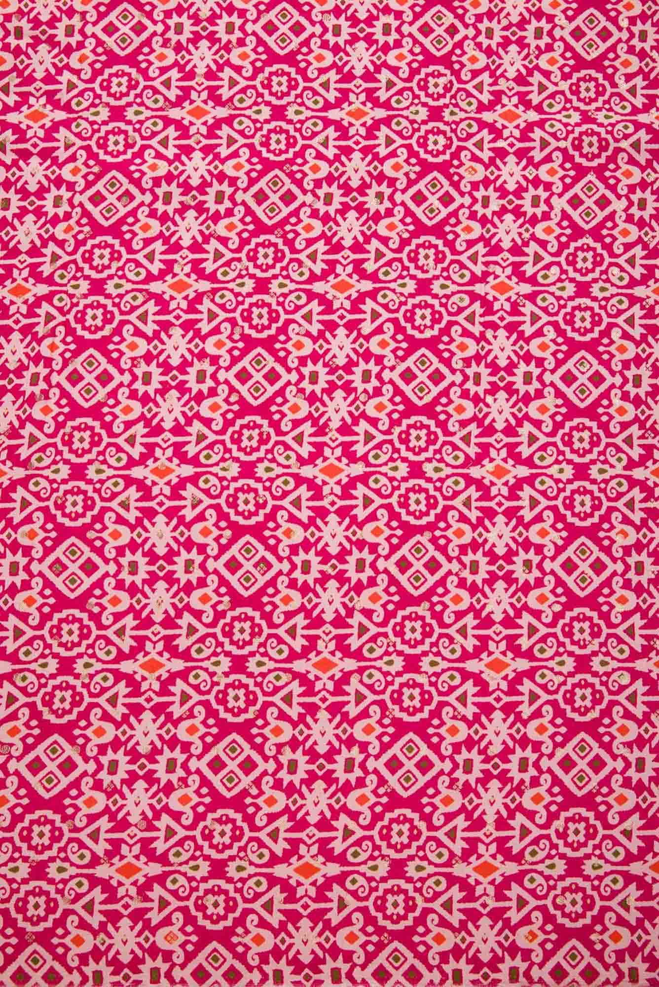 Pink Tussar Dress Material