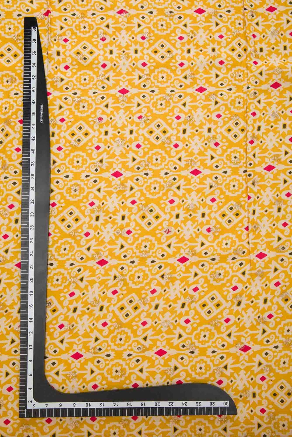 Yellow Tussar Dress Material