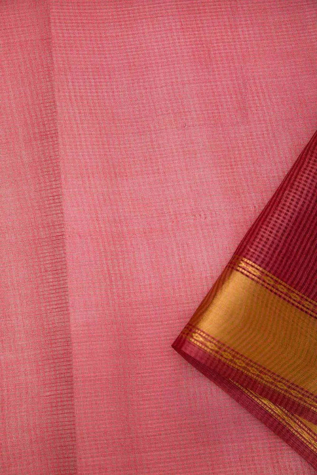 Maroon Tussar Silk Dress Material