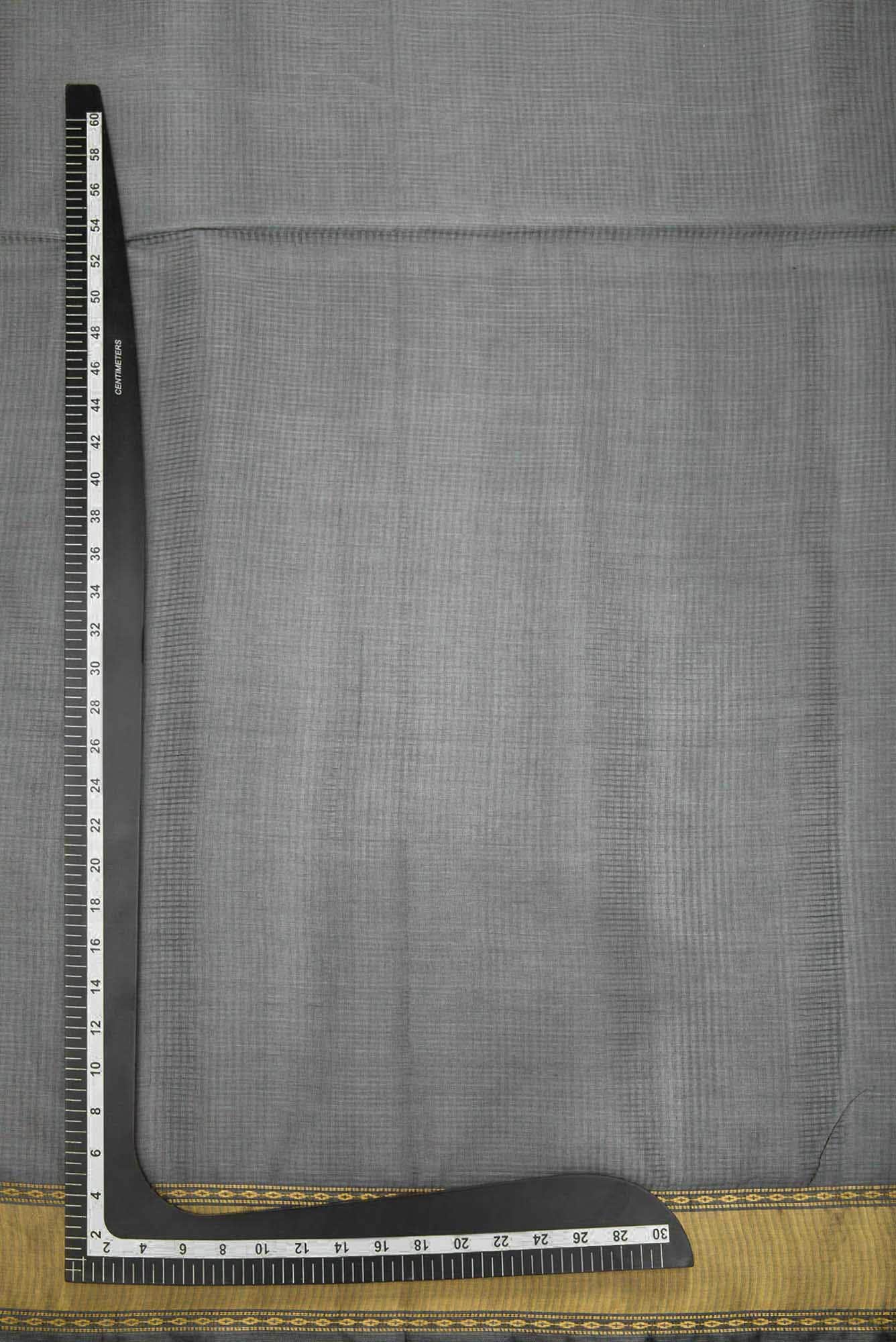 Grey Tussar Silk Dress Material