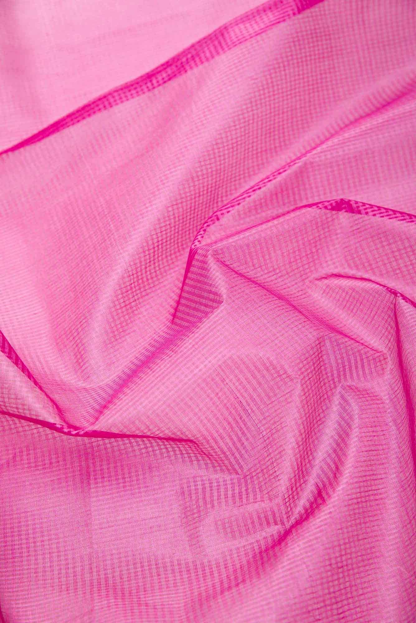 Pink Tussar Silk Dress Material