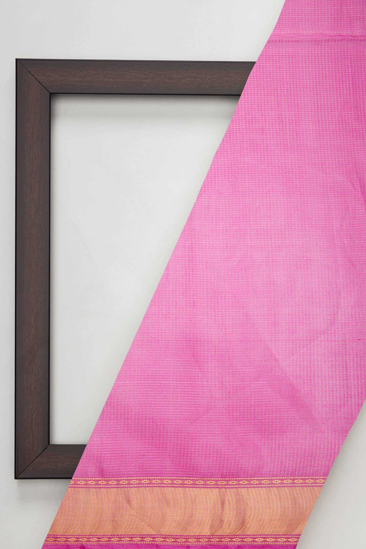 Pink Tussar Silk Dress Material