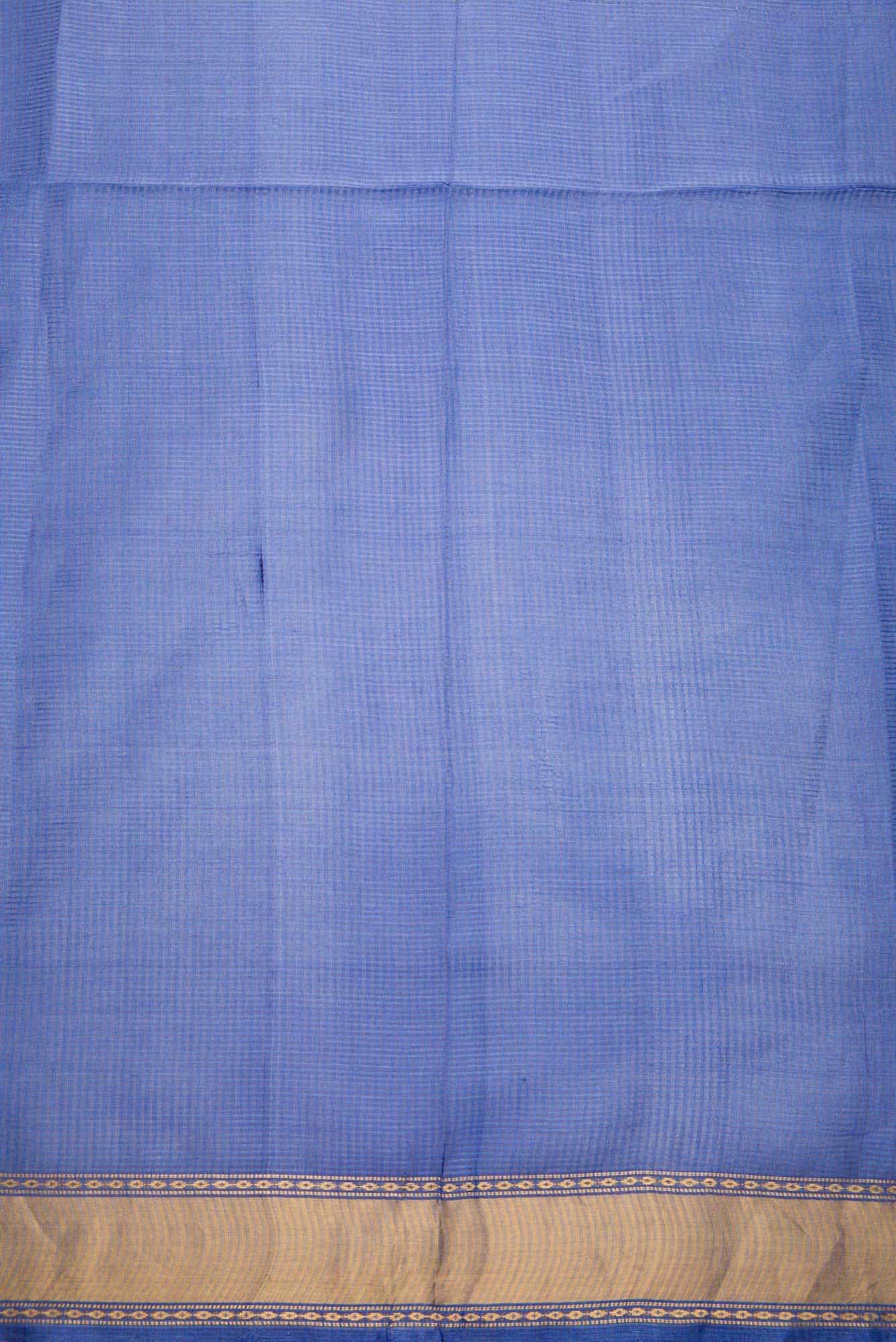 Royal Blue Tussar Silk Dress Material