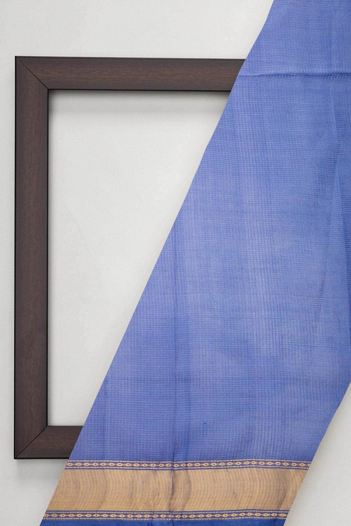 Royal Blue Tussar Silk Dress Material