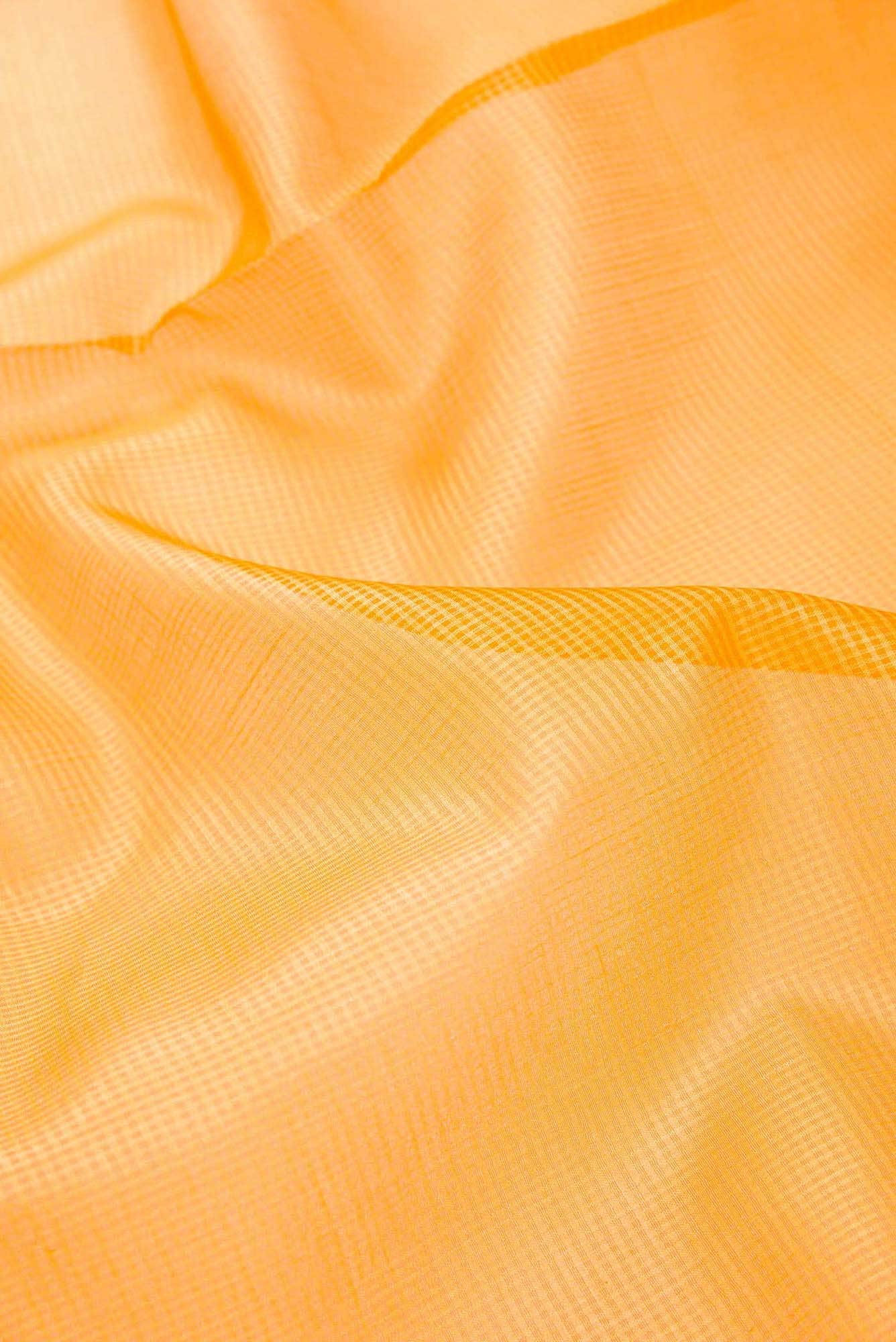 Yellow Tussar Silk Dress Material