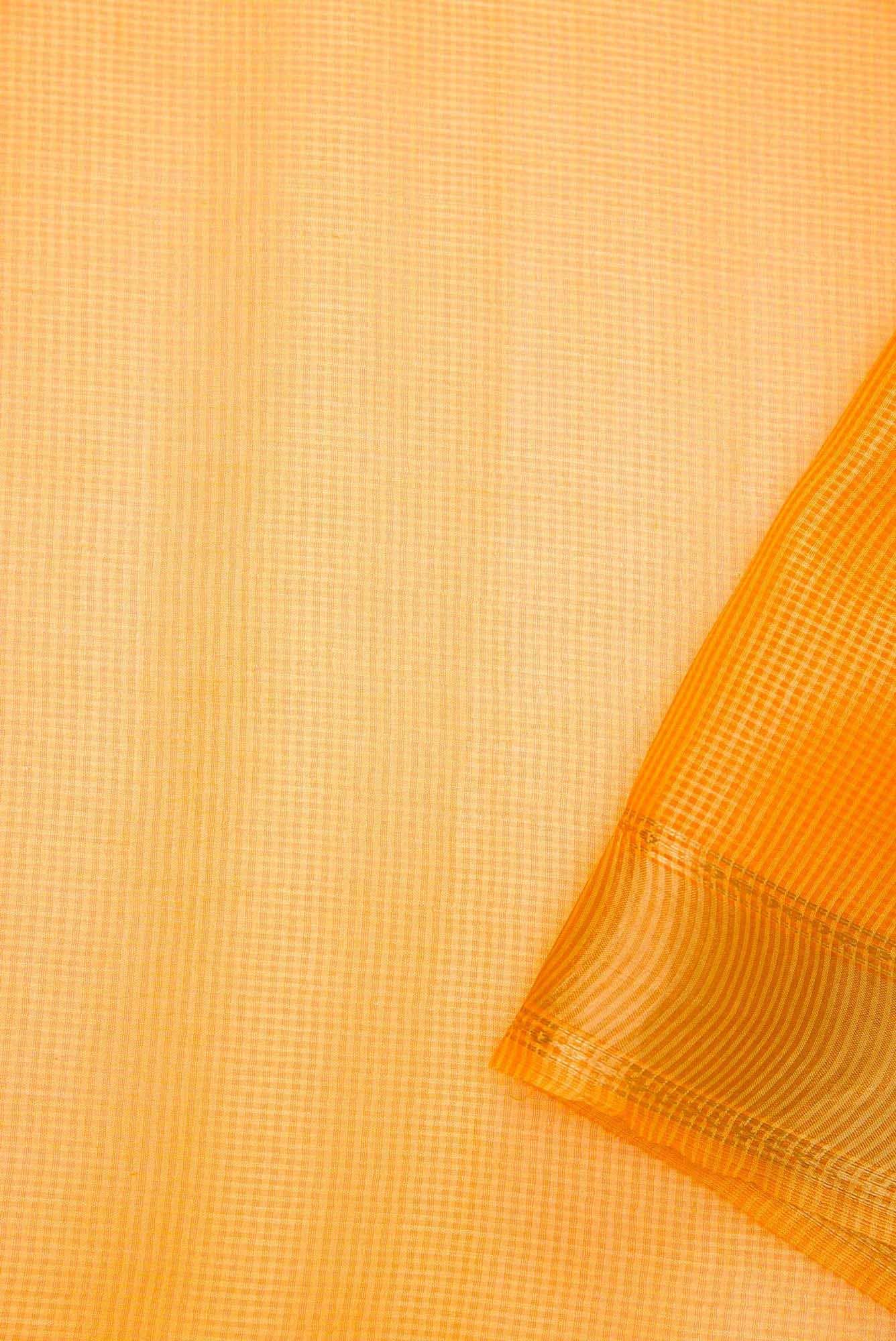 Yellow Tussar Silk Dress Material