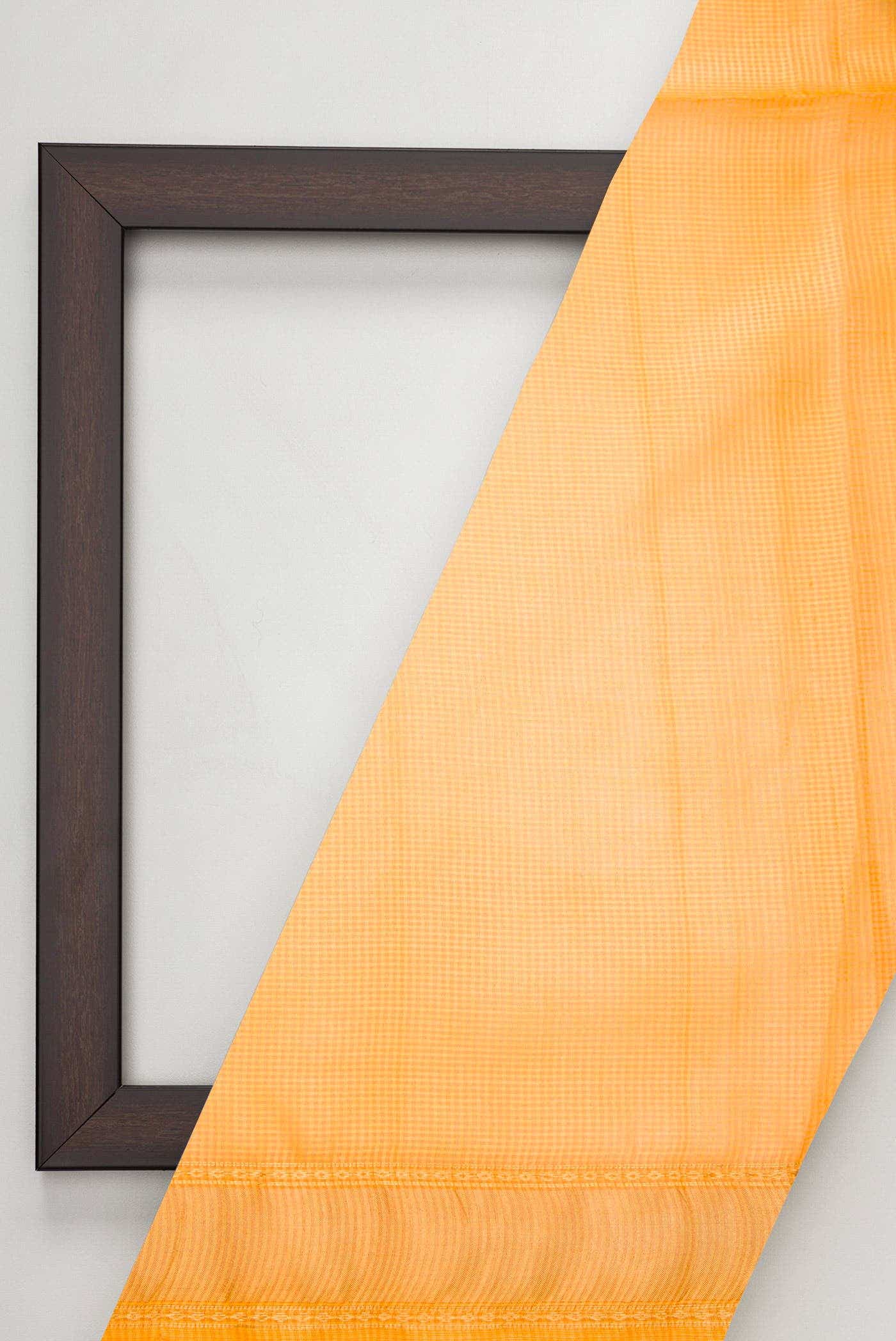Yellow Tussar Silk Dress Material