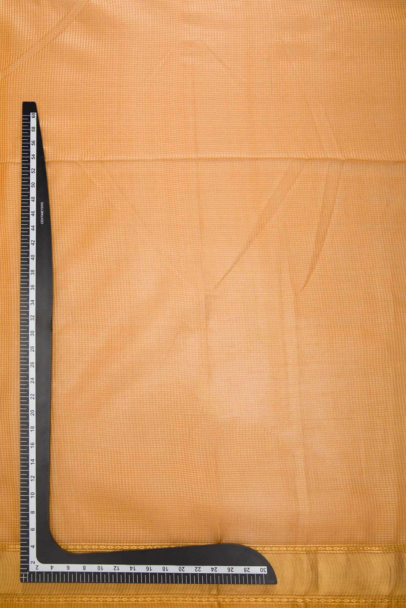 Mustard Tussar Silk Dress Material