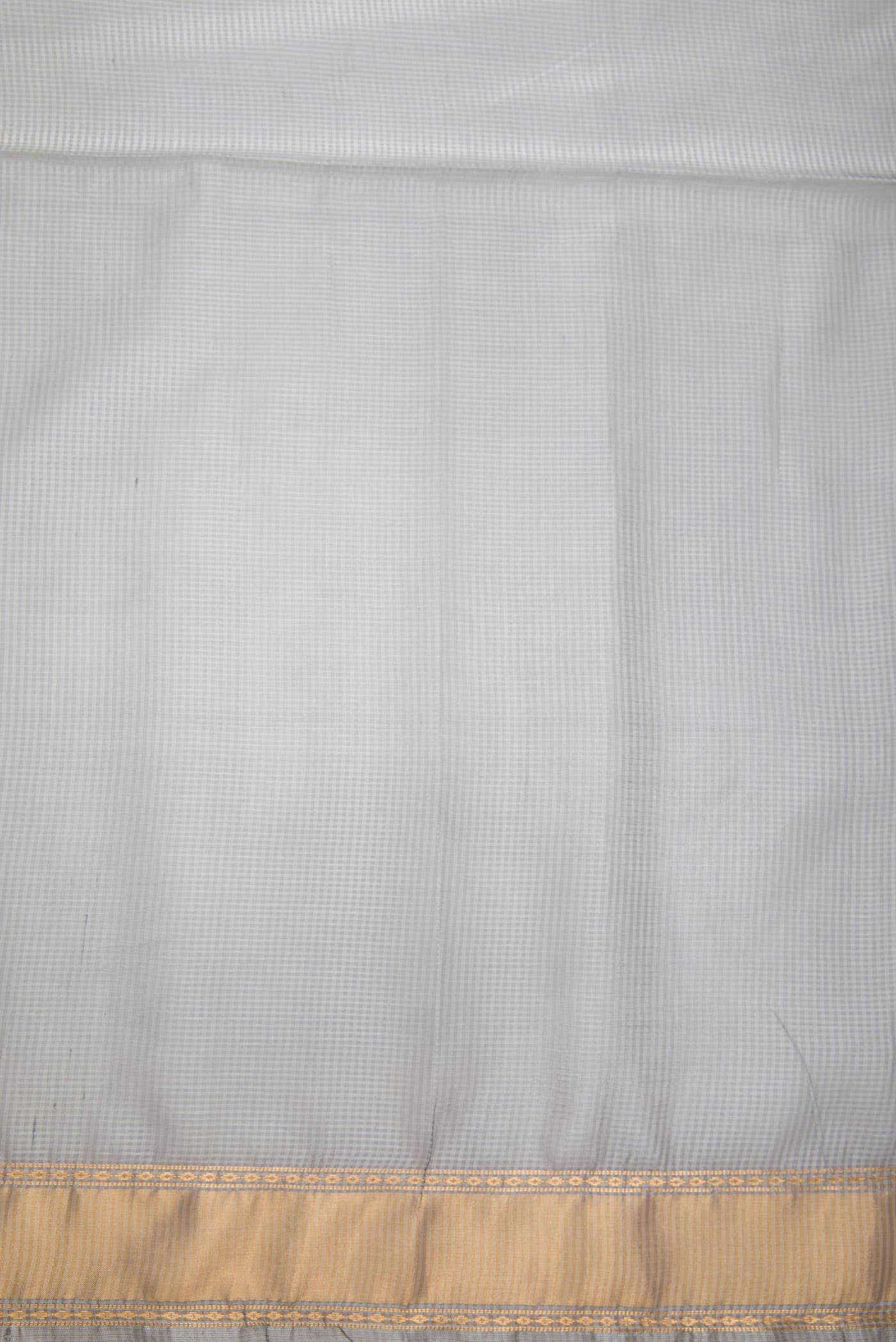Grey Tussar Silk Dress Material